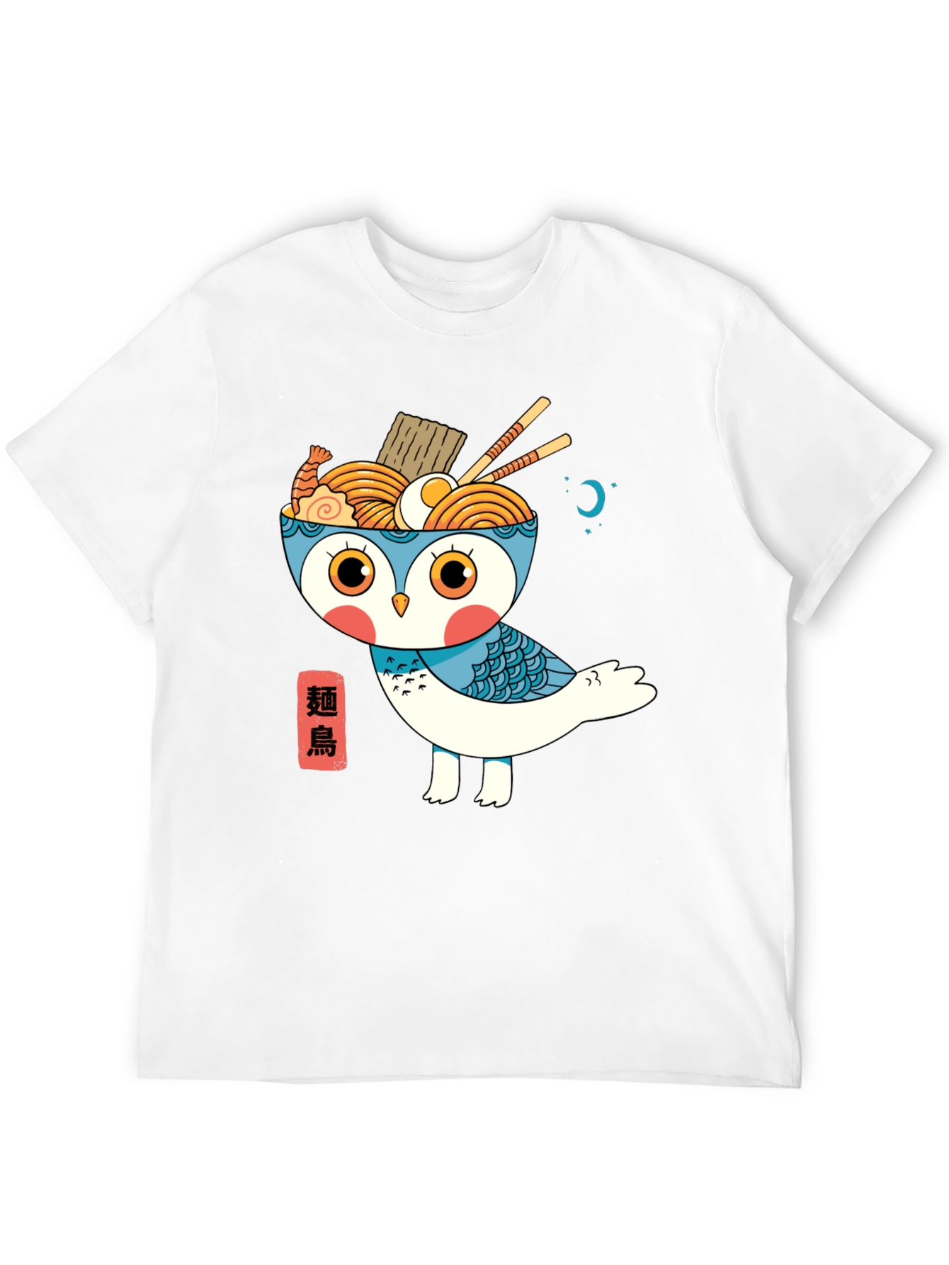Ramen Owl Graphic Tee - Unique Japanese Style T-Shirt