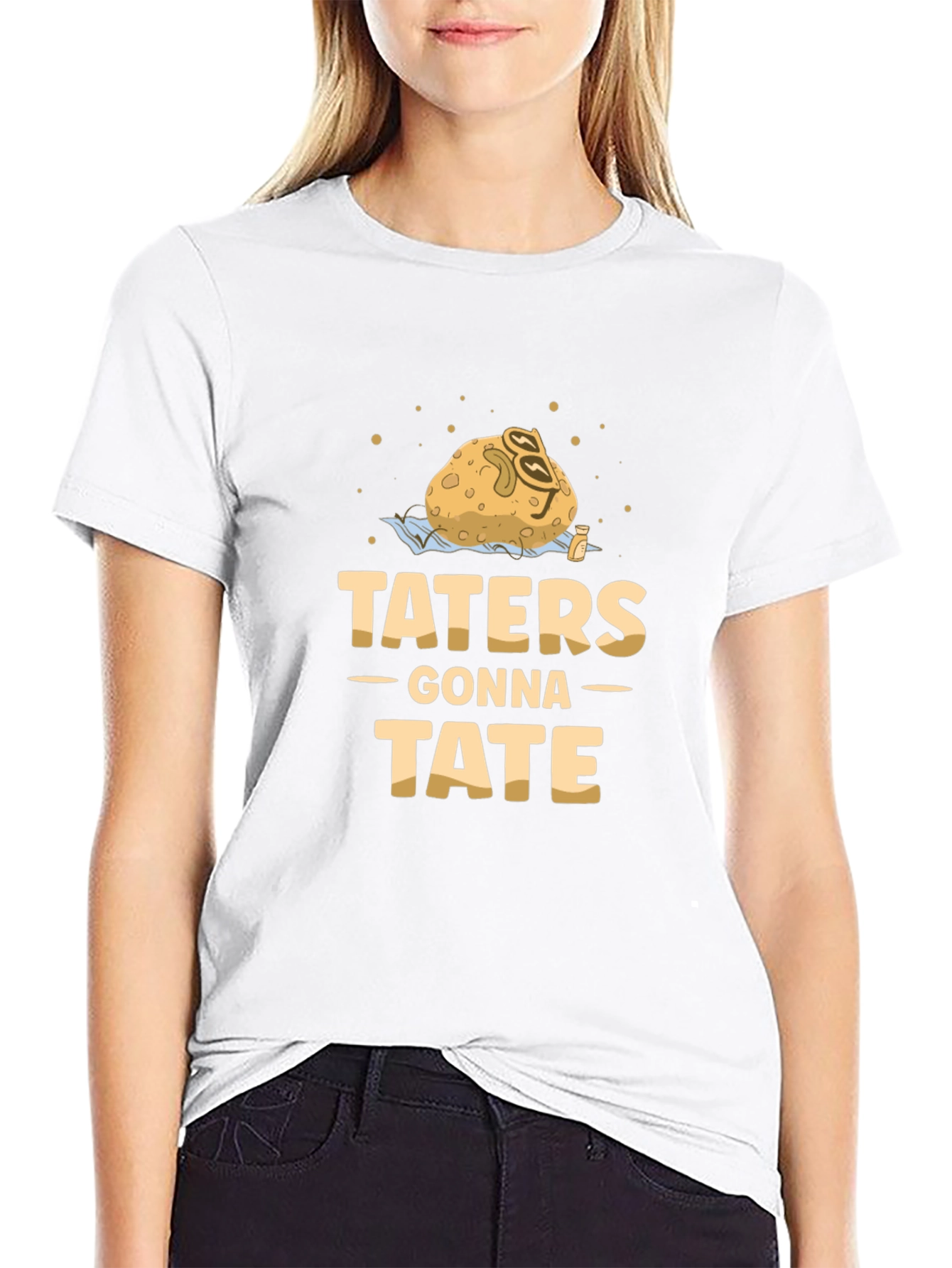 Taters Gonna Tate T-Shirt - Funny Potato Pun Tee
