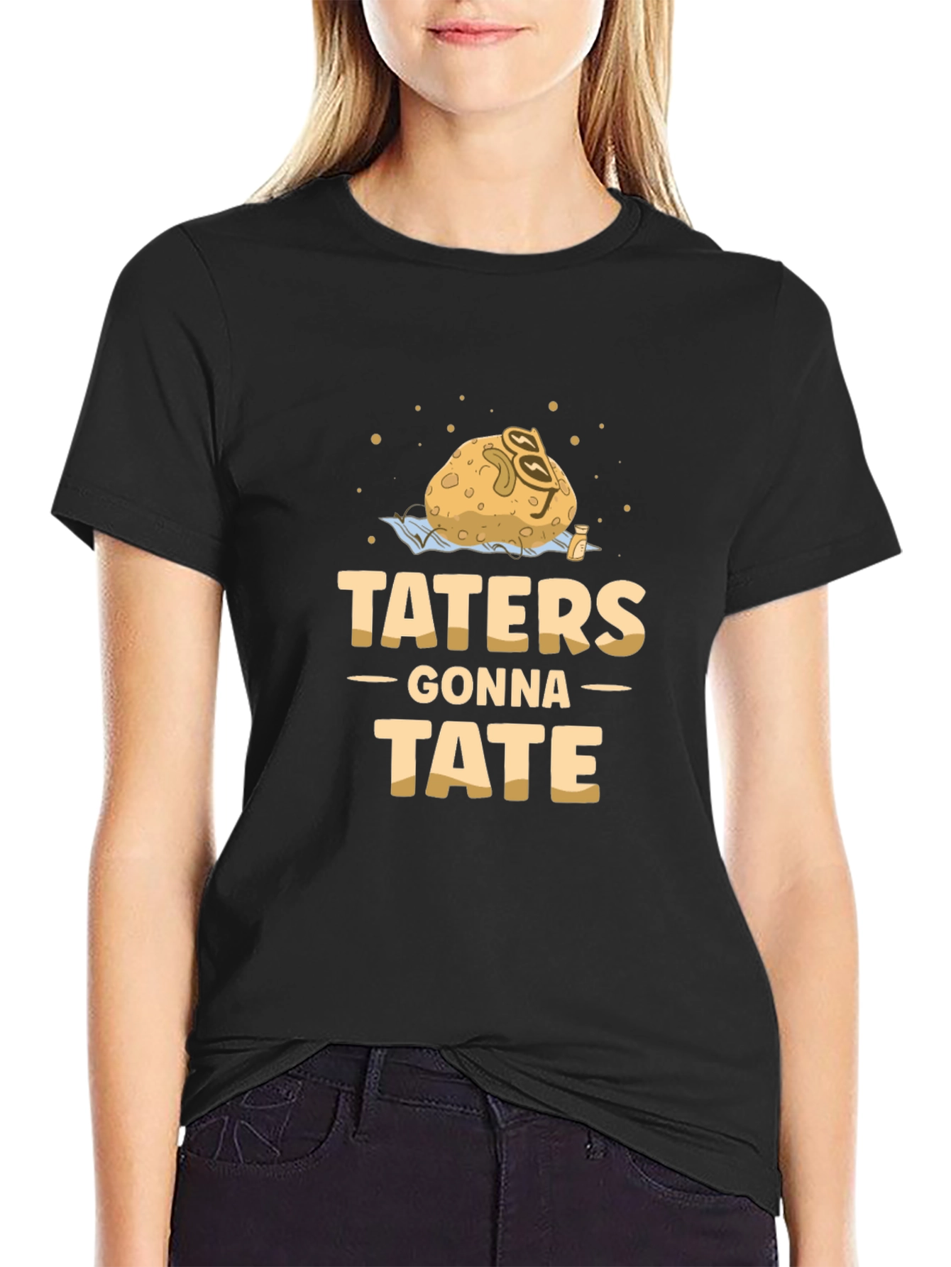 Taters Gonna Tate T-Shirt - Funny Potato Pun Tee