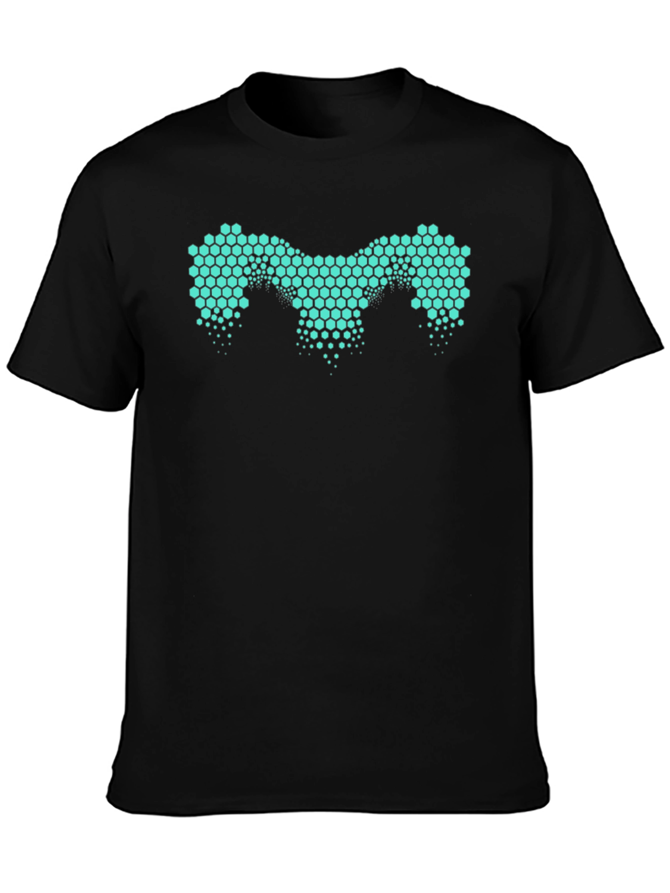 Honeycomb Pattern Tee - Modern Design