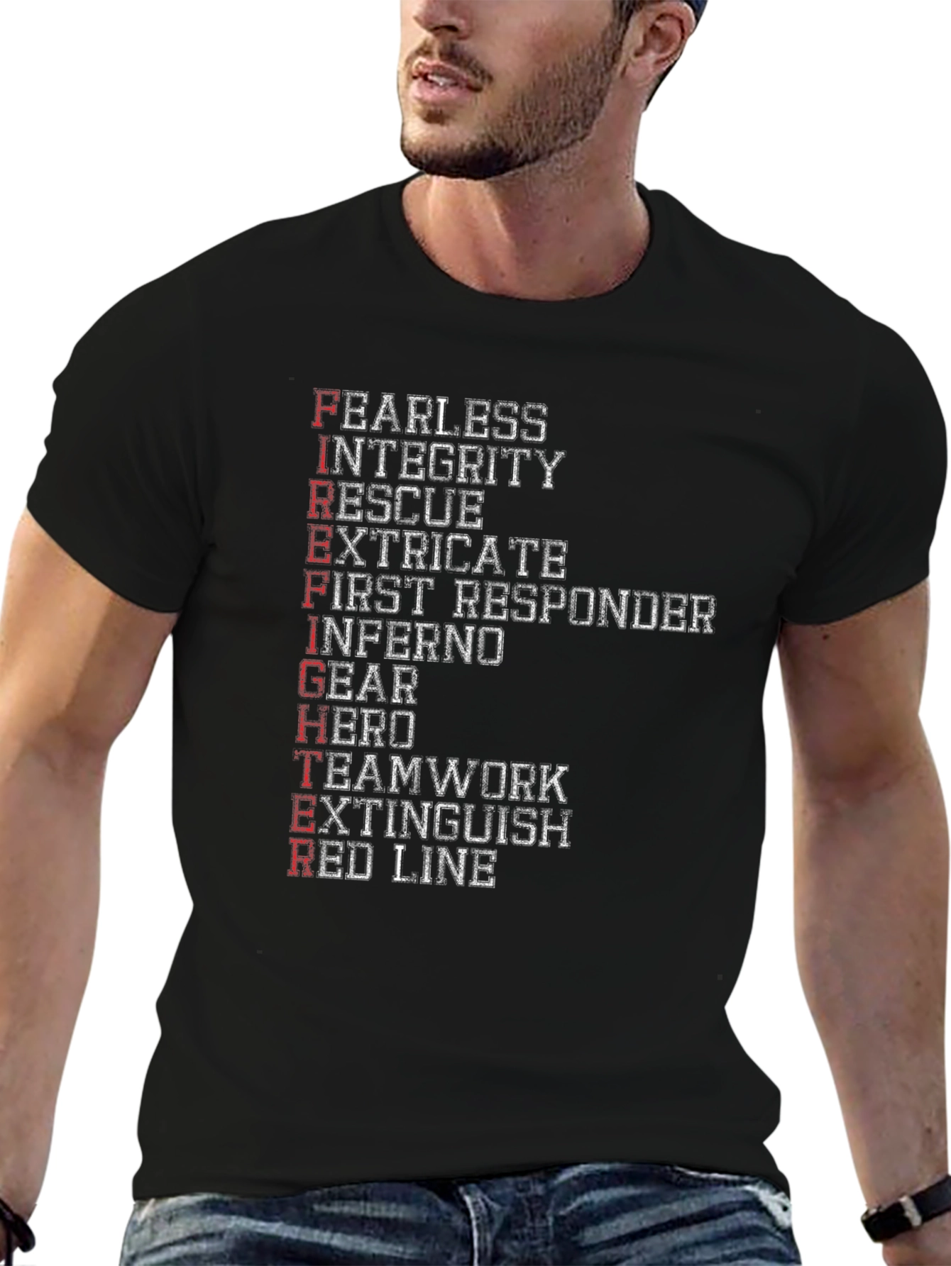 Firefighter Acronym Graphic Tee