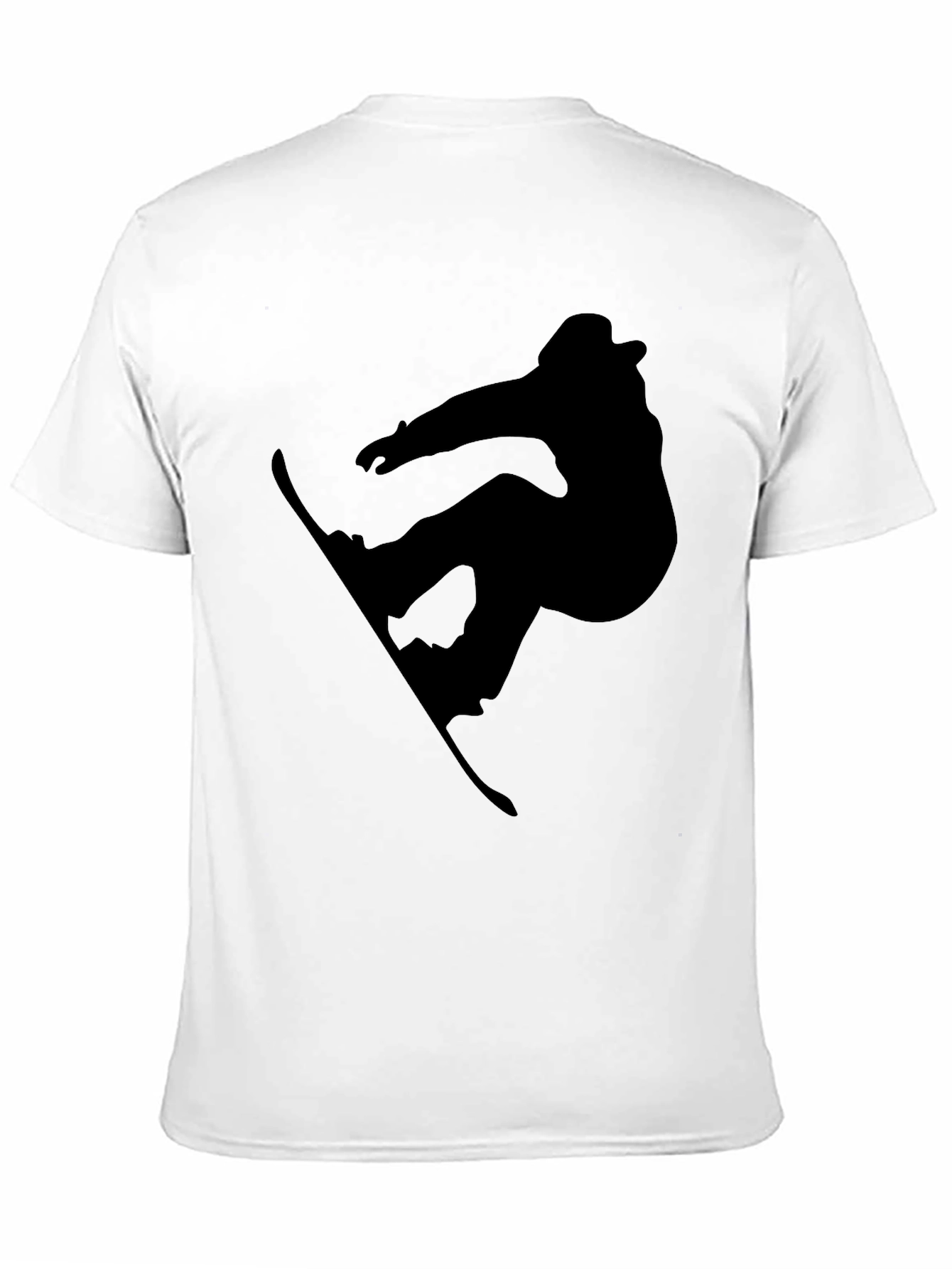 Snowboarder Silhouette T-Shirt - Black