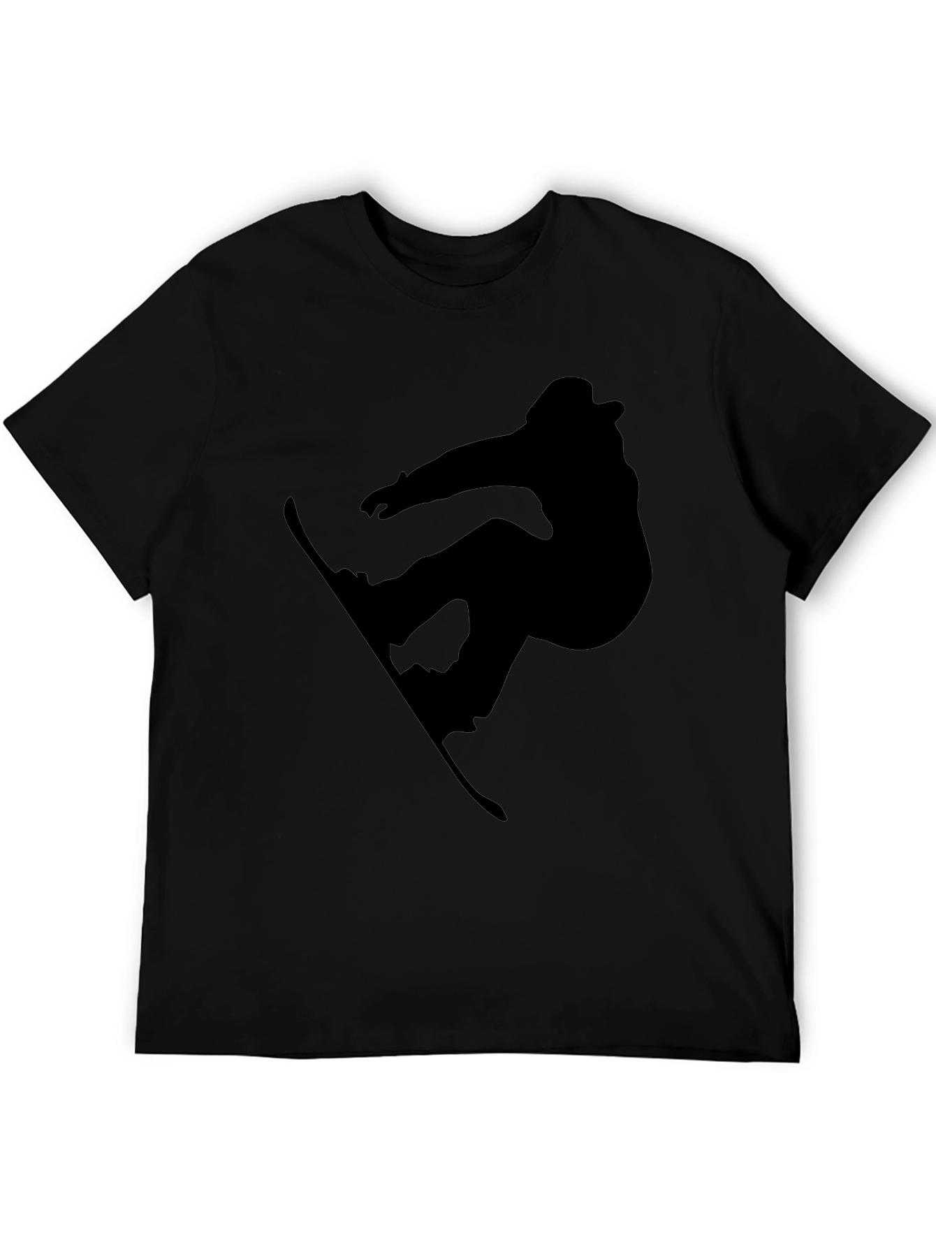 Snowboarder Silhouette T-Shirt - Black