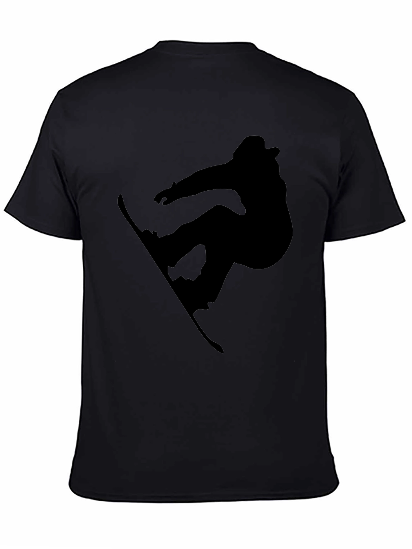 Snowboarder Silhouette T-Shirt - Black