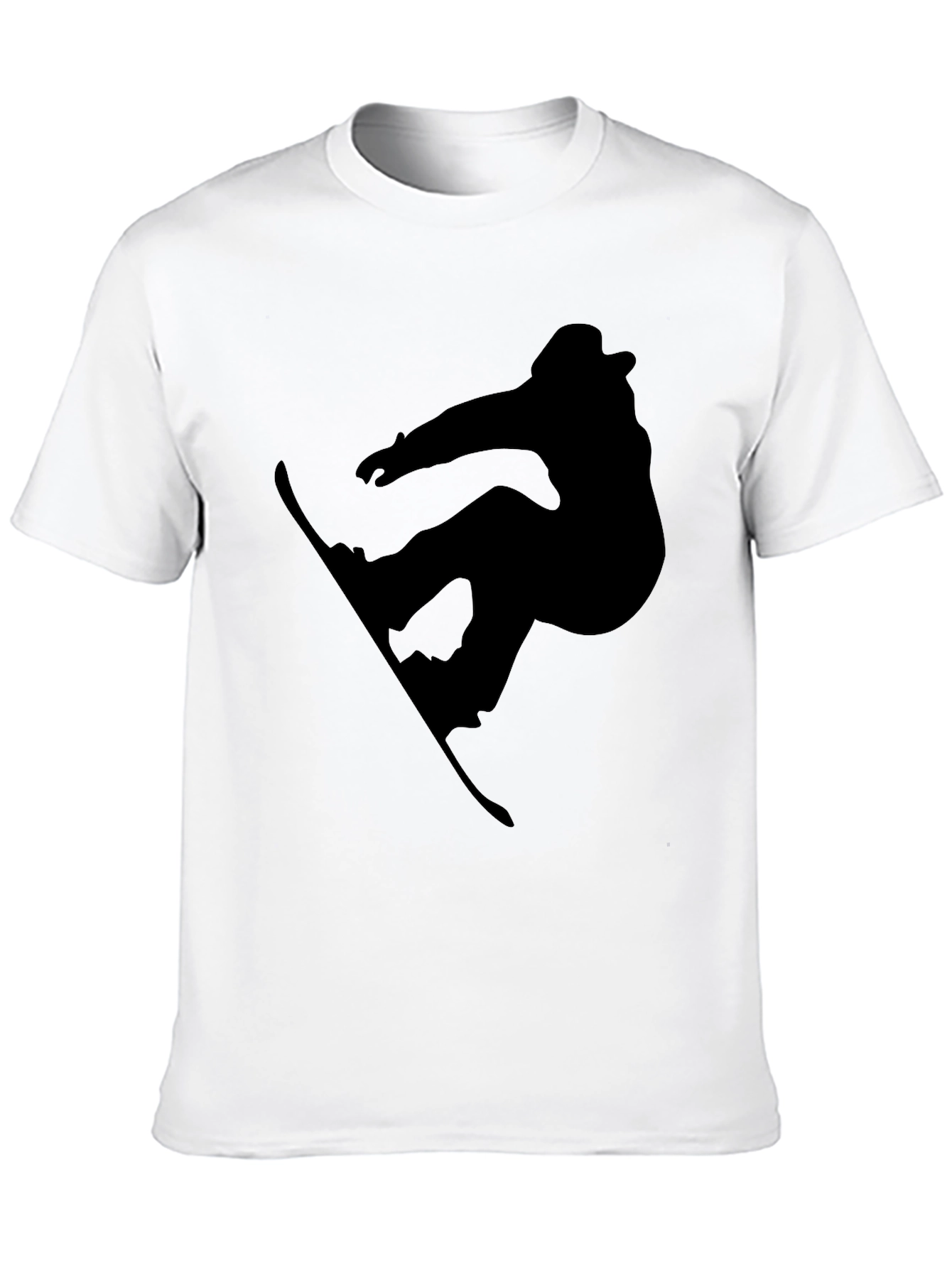 Snowboarder Silhouette T-Shirt - Black