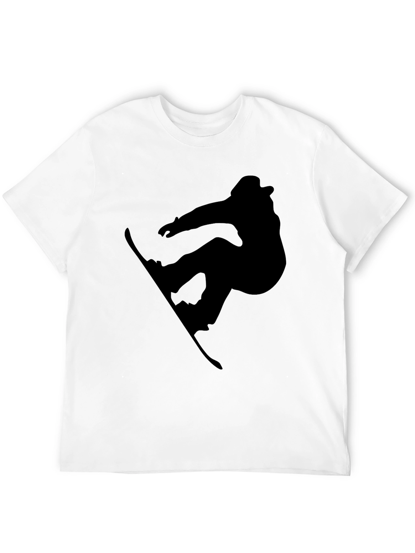 Snowboarder Silhouette T-Shirt - Black