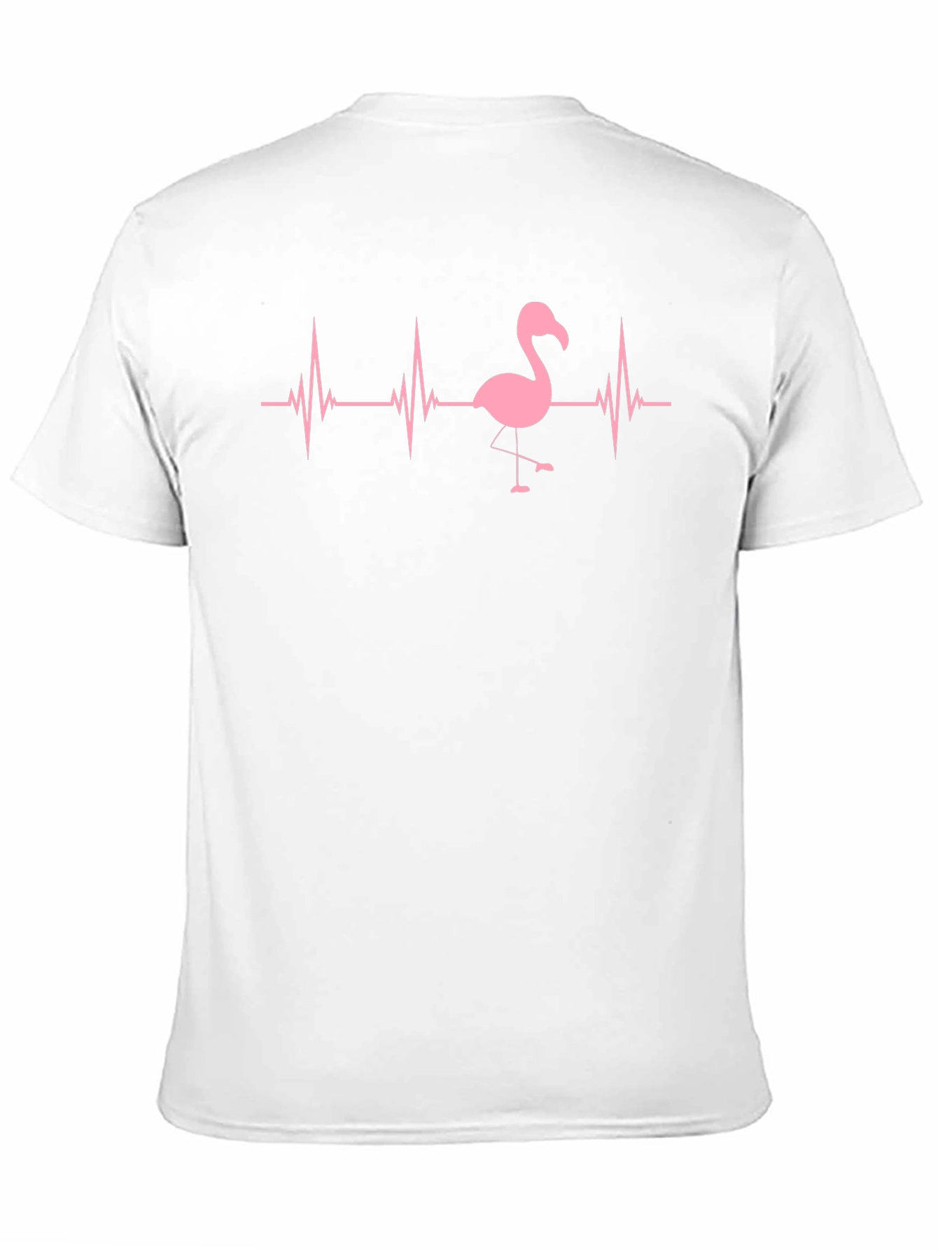 Flamingo Heartbeat Black T-Shirt