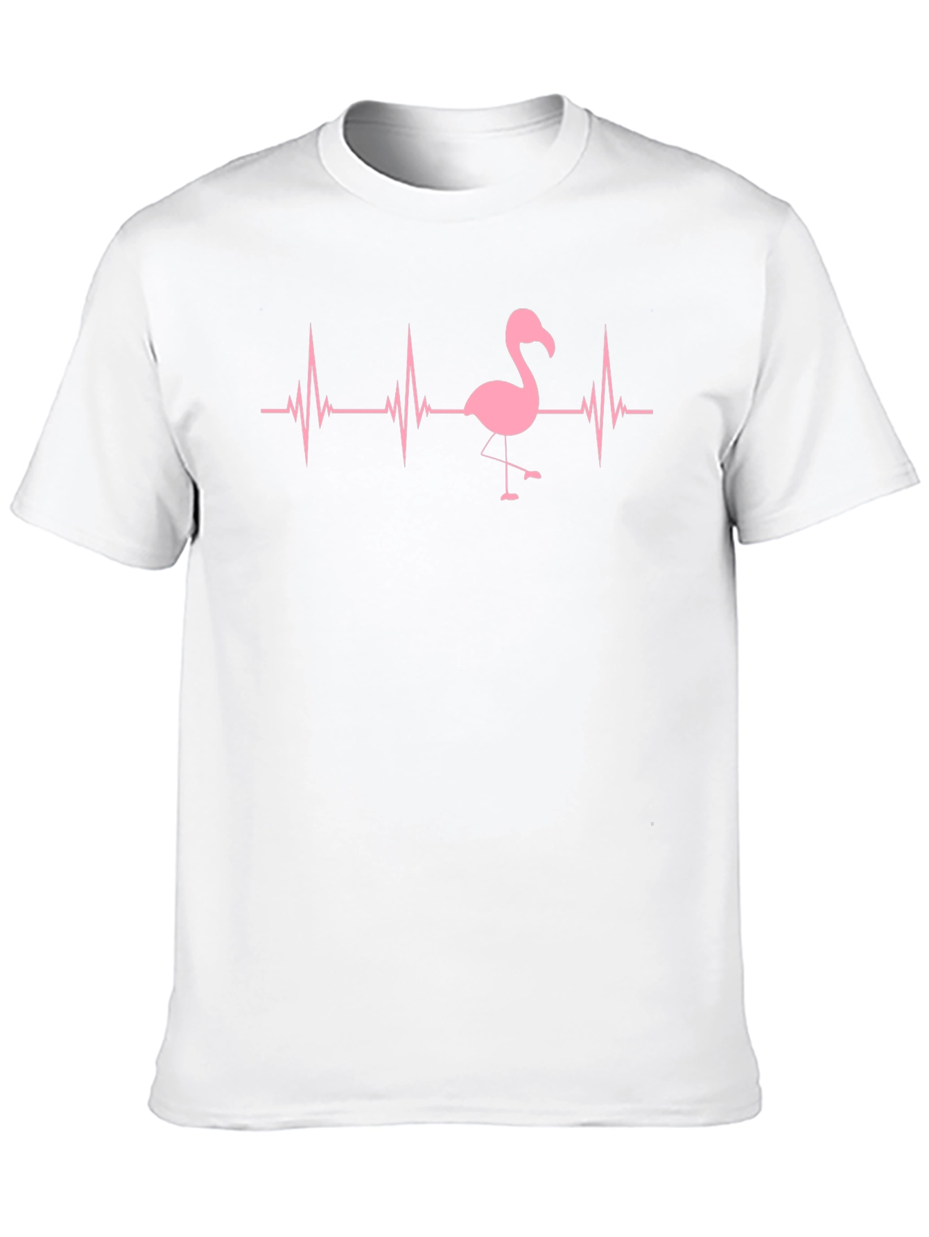 Flamingo Heartbeat Black T-Shirt