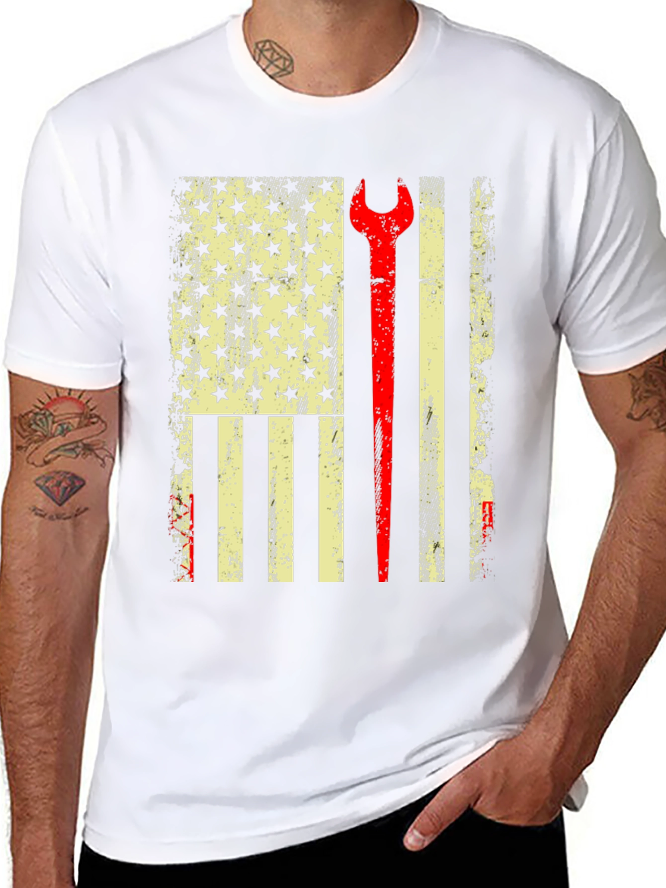 American Mechanic Flag T-Shirt