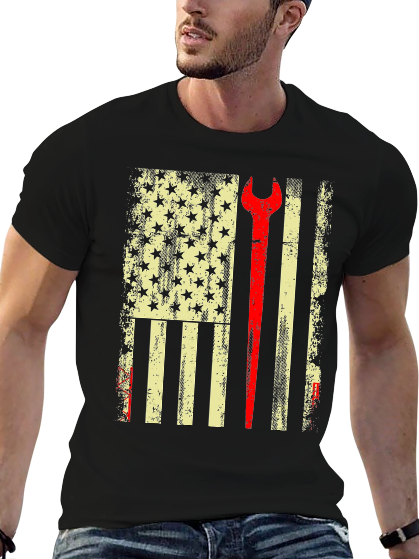American Mechanic Flag T-Shirt