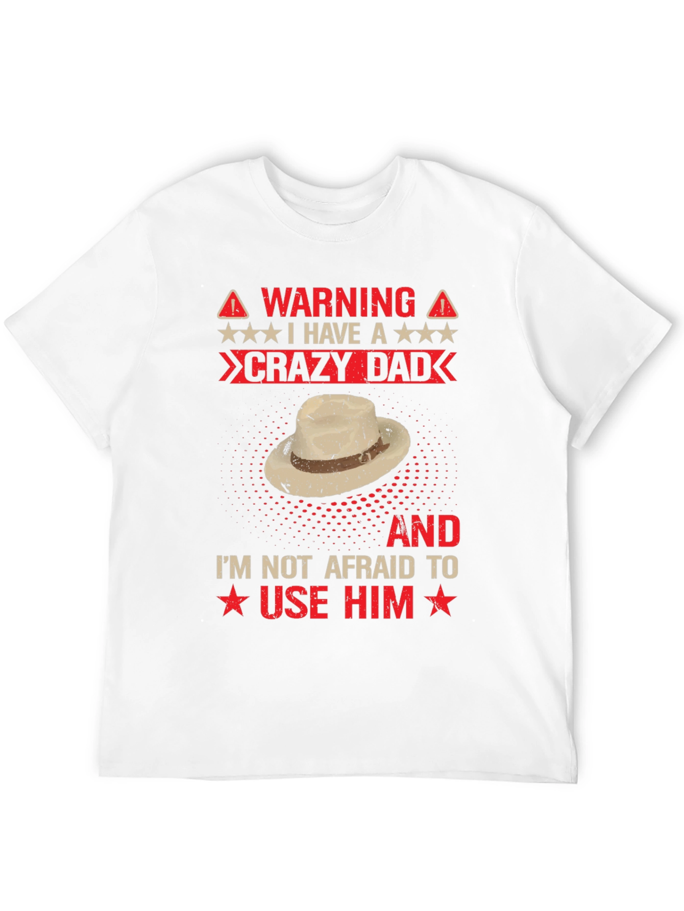 Warning Crazy Dad Graphic Tee