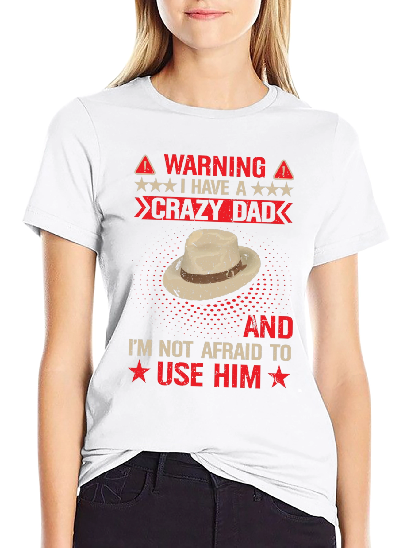 Warning Crazy Dad Graphic Tee