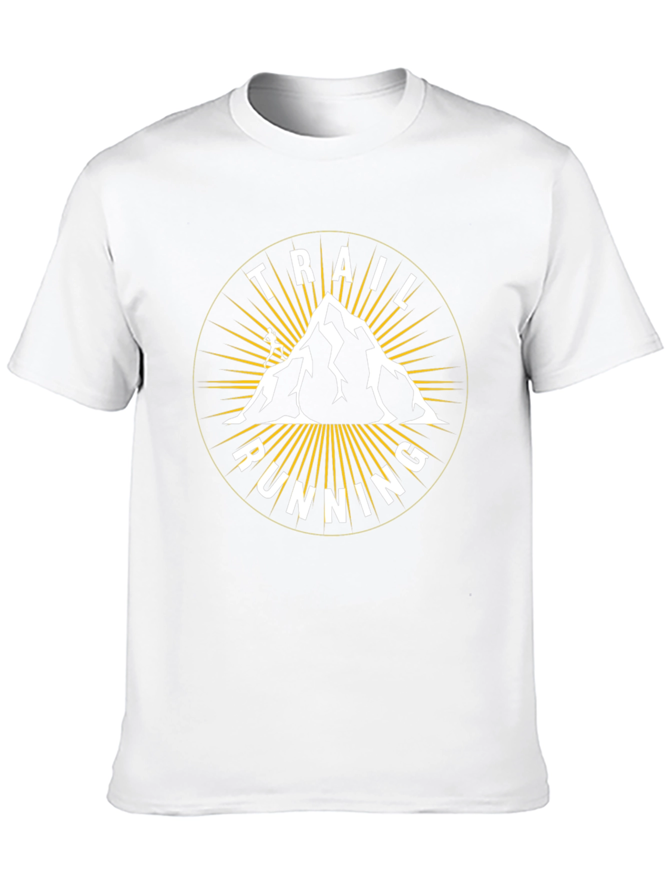 Trail Running Mountain T-Shirt - Adventure Design