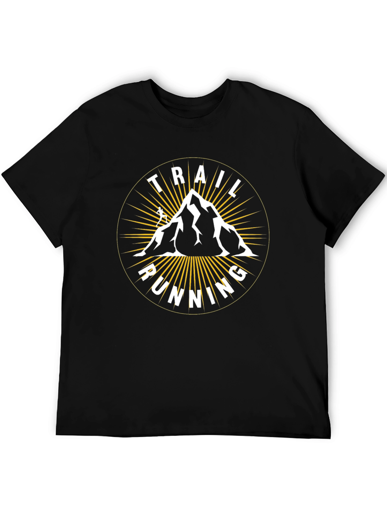 Trail Running Mountain T-Shirt - Adventure Design