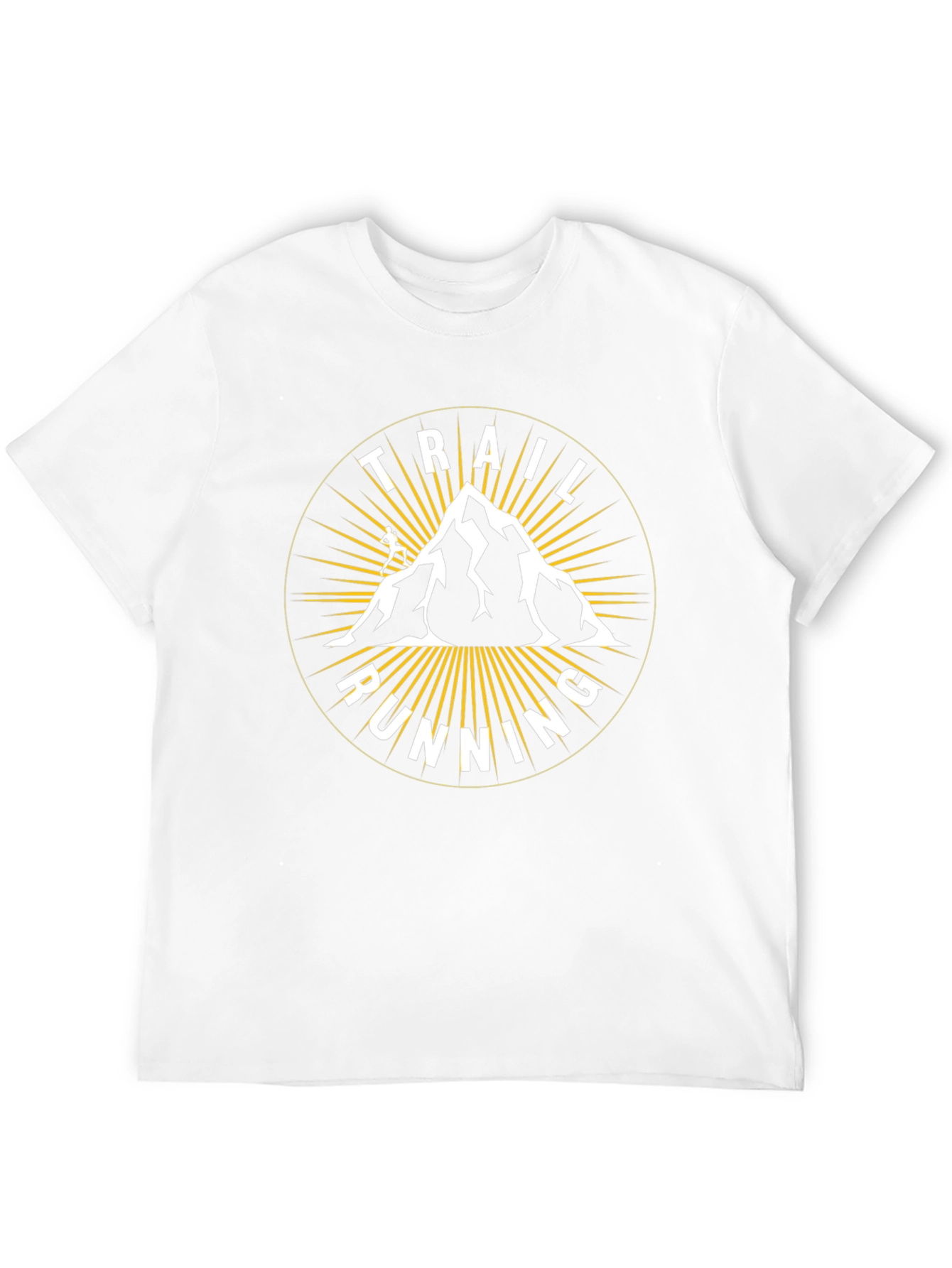Trail Running Mountain T-Shirt - Adventure Design