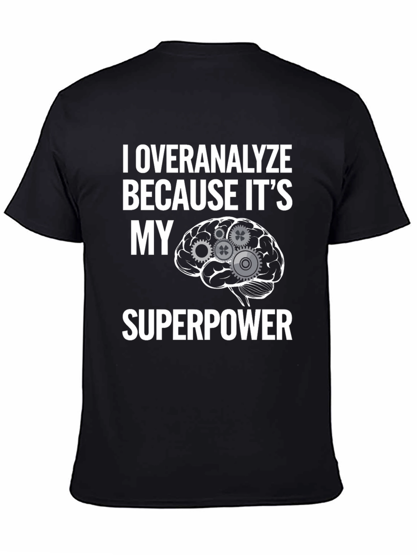 Overanalyze Superpower Graphic Tee - Black T-Shirt