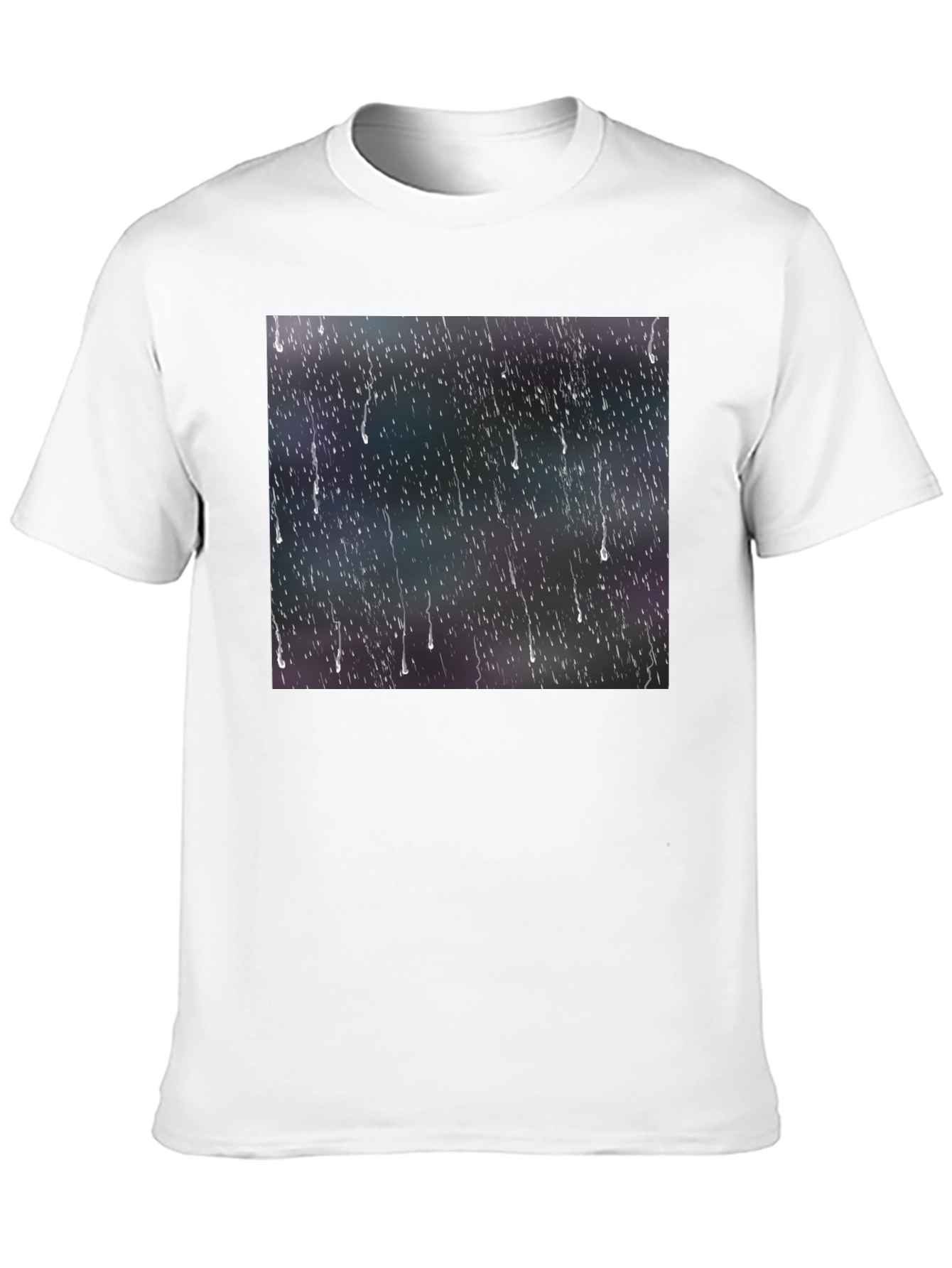 Rain Effect Black T-Shirt
