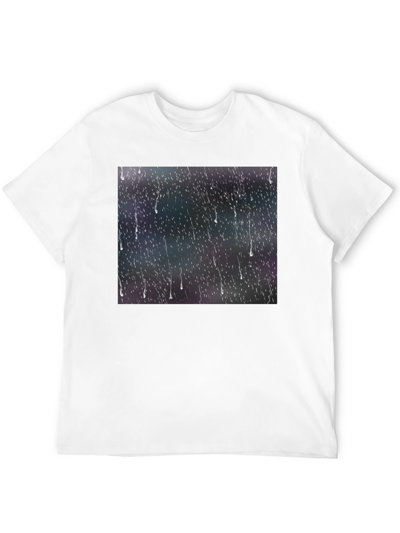 Rain Effect Black T-Shirt