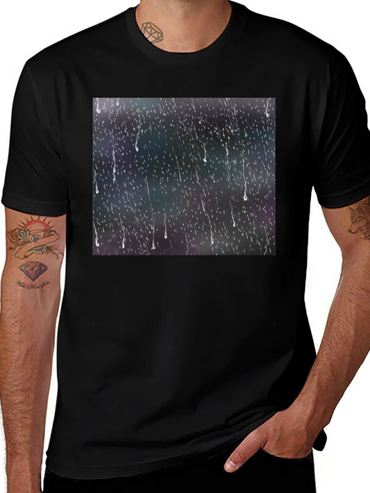 Rain Effect Black T-Shirt