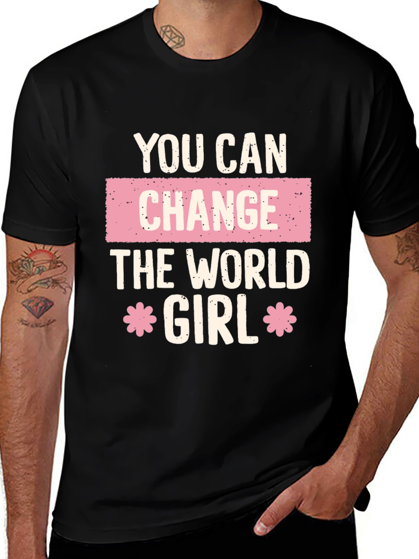 Empowering You Can Change the World Girl T-Shirt