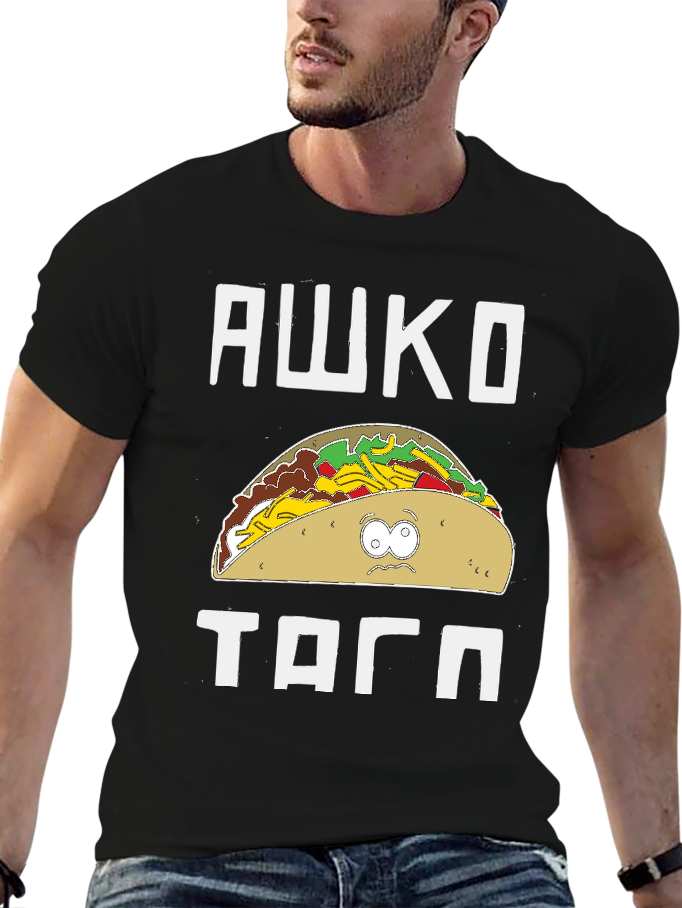 Awkward Taco Graphic T-Shirt - South Park Style
