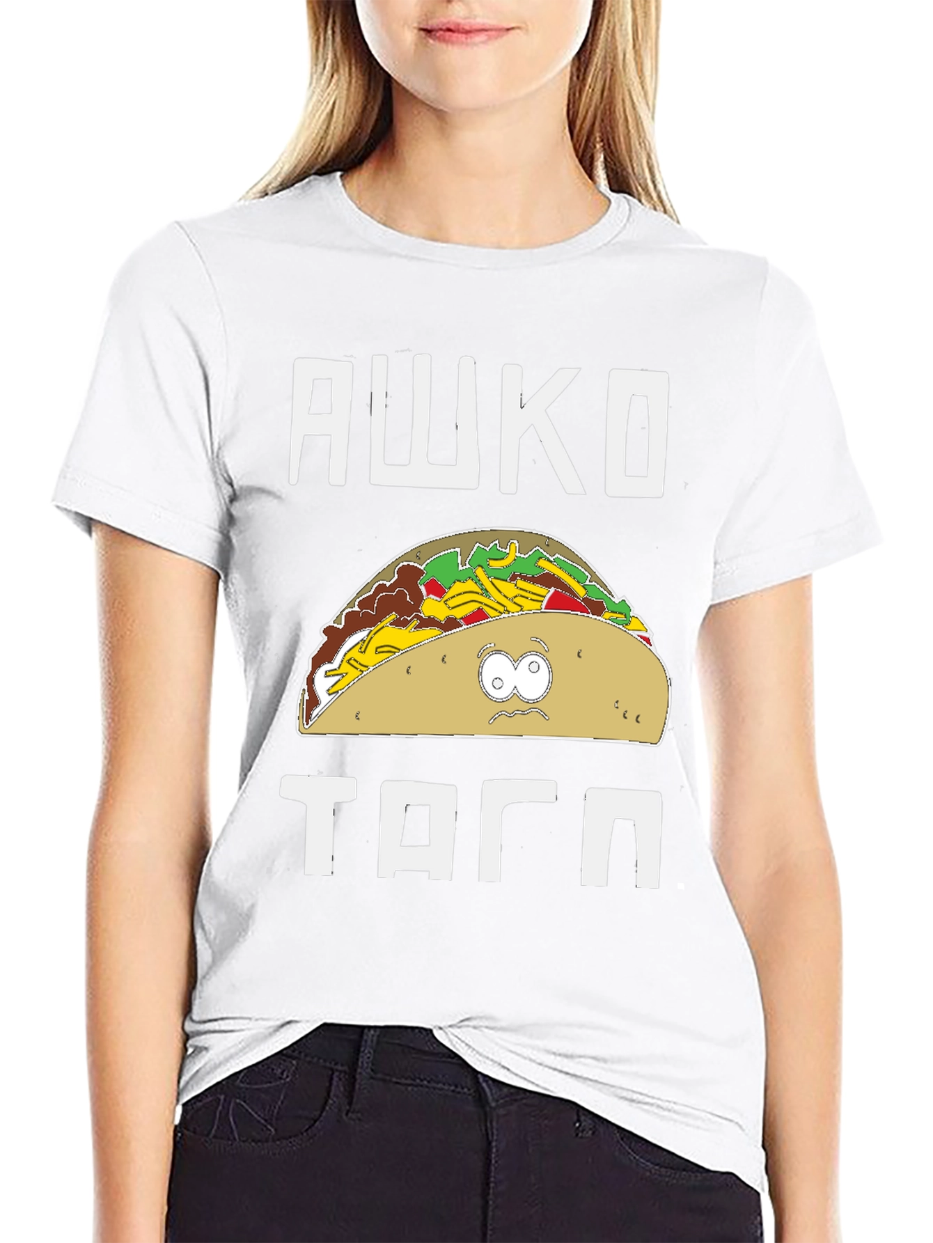 Awkward Taco Graphic T-Shirt - South Park Style