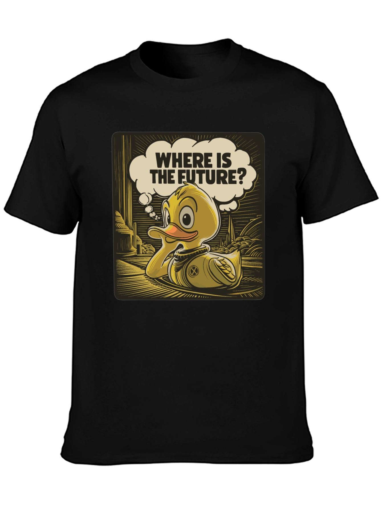 Duck Space T-Shirt - Where is the Future?