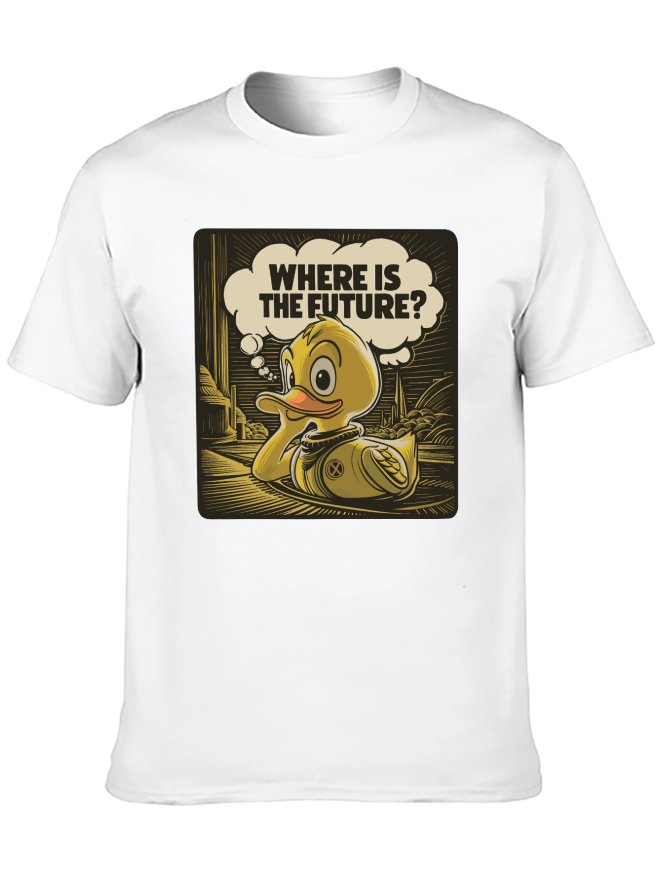 Duck Space T-Shirt - Where is the Future?