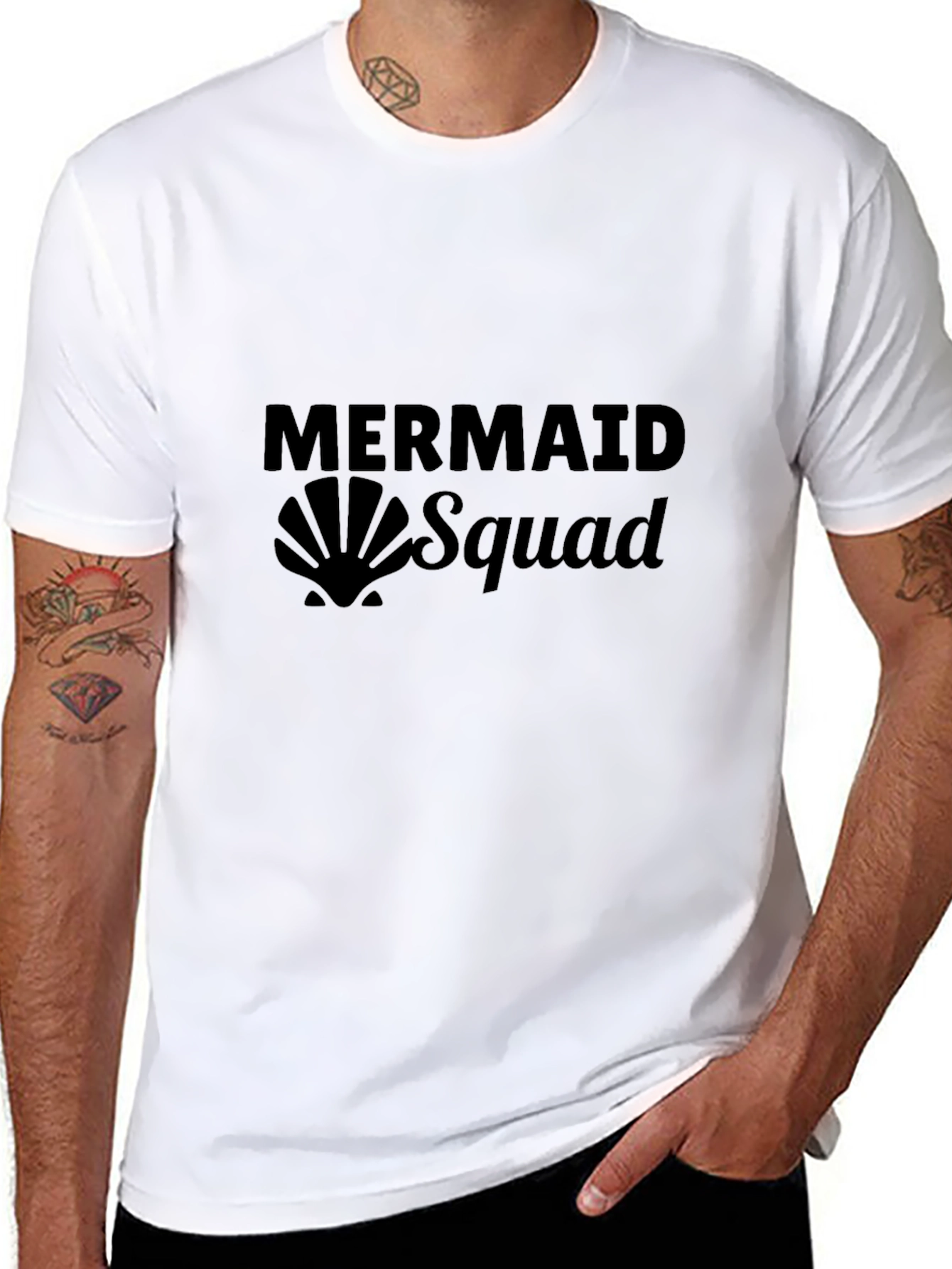 Mermaid Squad T-Shirt - Black