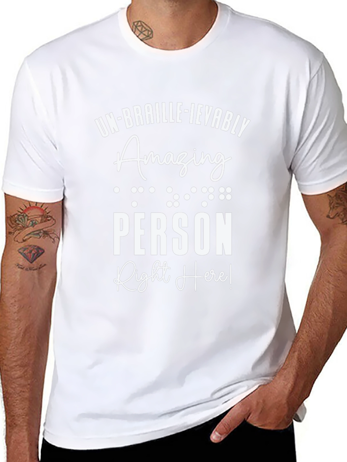 Un-Braille-ievably Amazing Person T-Shirt