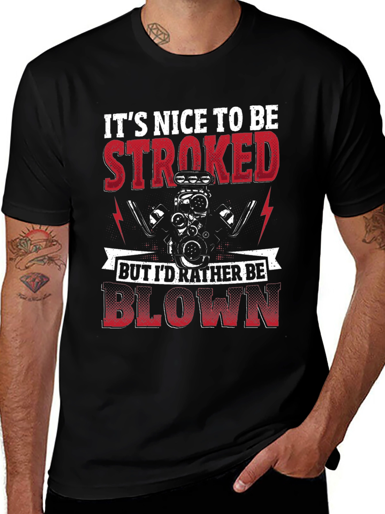 Its Nice To Be Stroked Funny Car T-Shirt