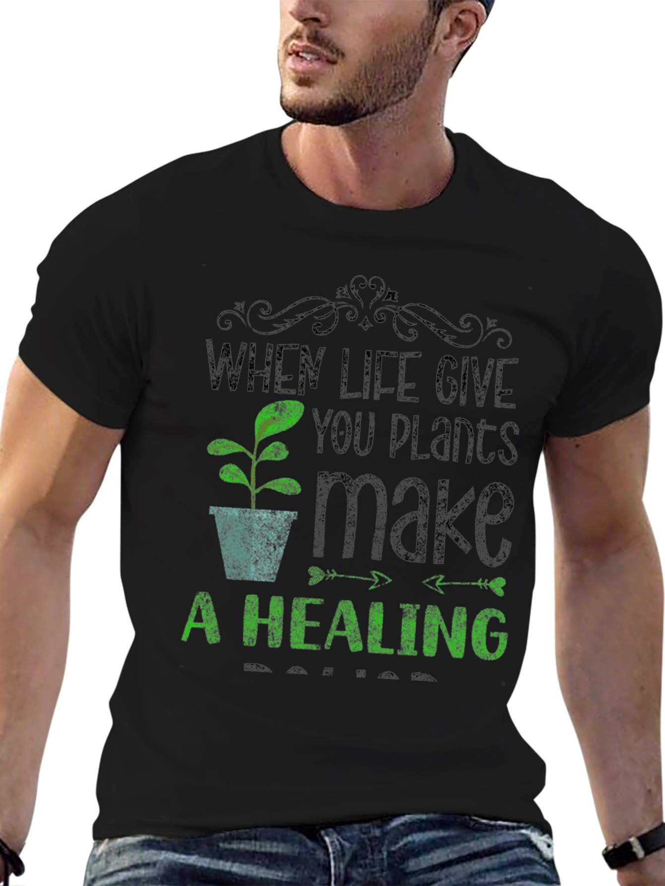 Plant Lover T-Shirt - When Life Gives You Plants
