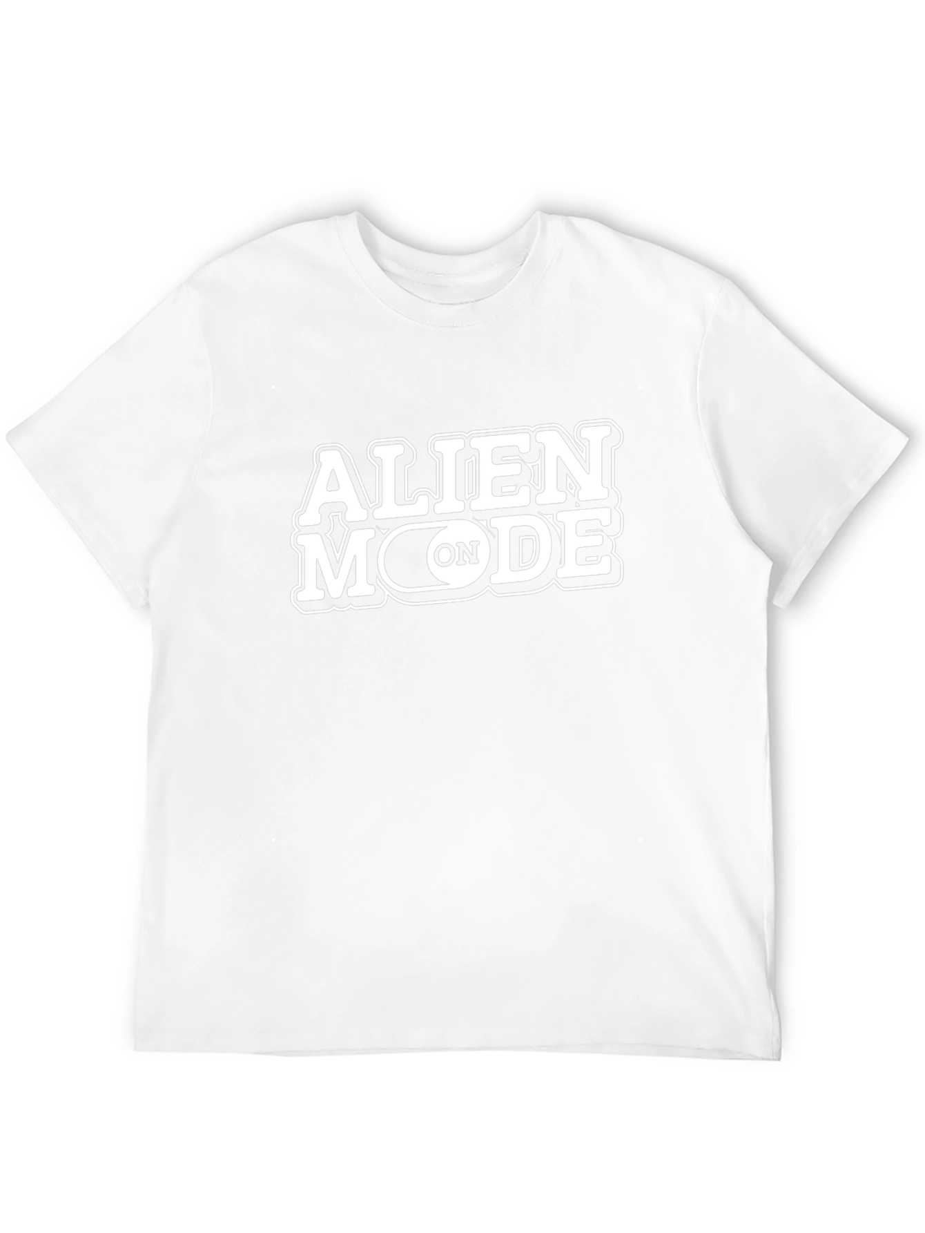 Alien Mode On T-Shirt - Black Crew Neck