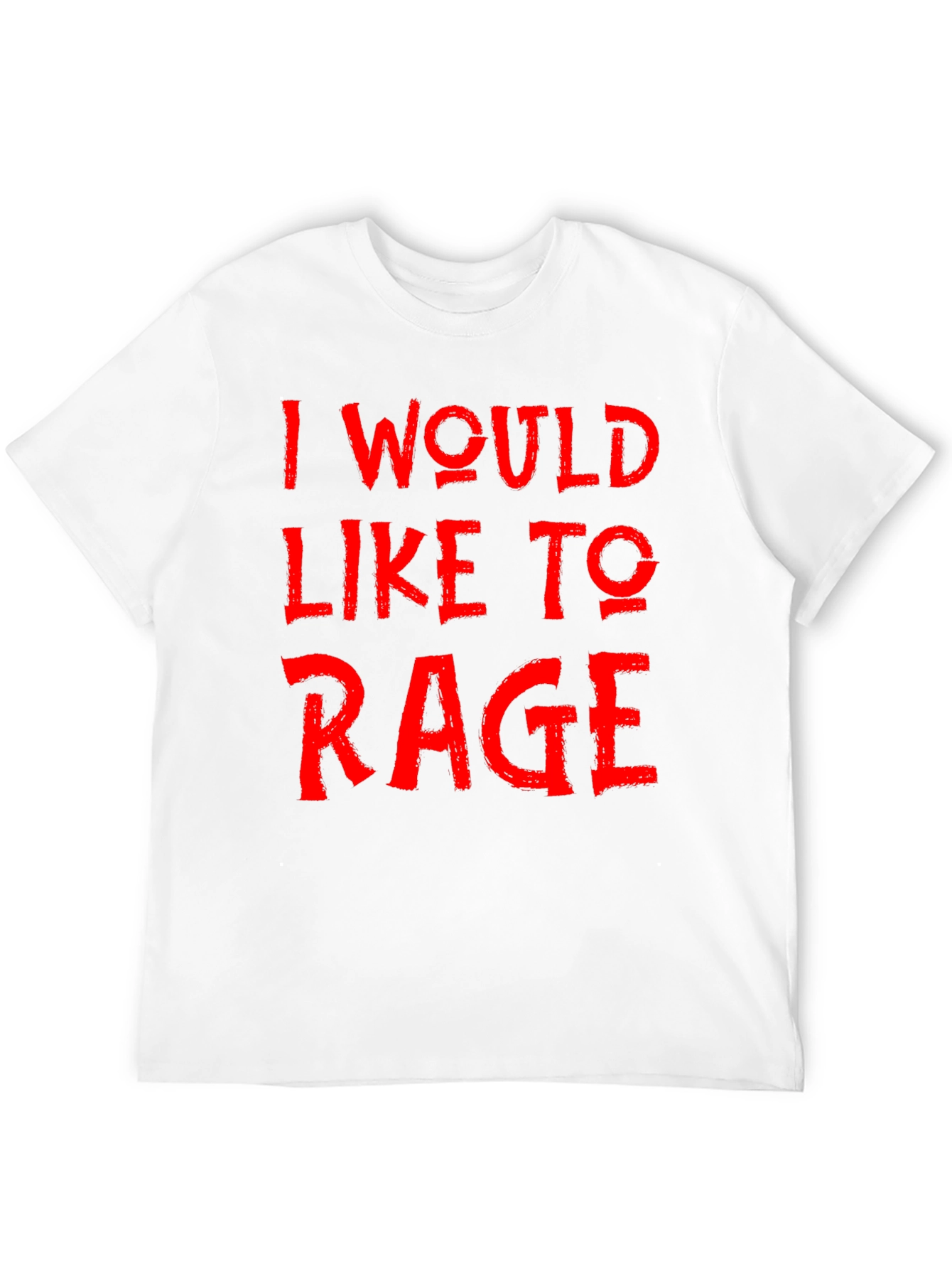 I Would Like to Rage Black Graphic Tee