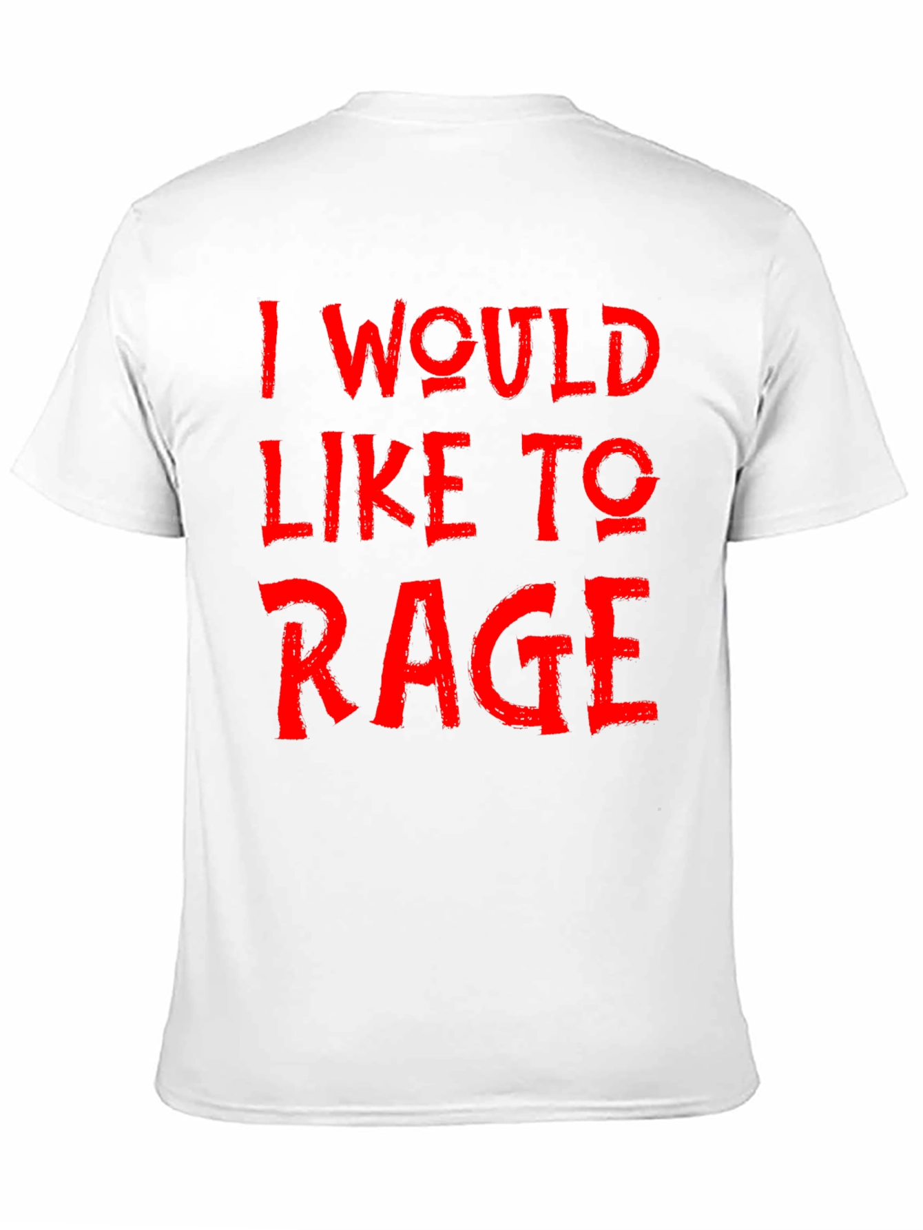 I Would Like to Rage Black Graphic Tee