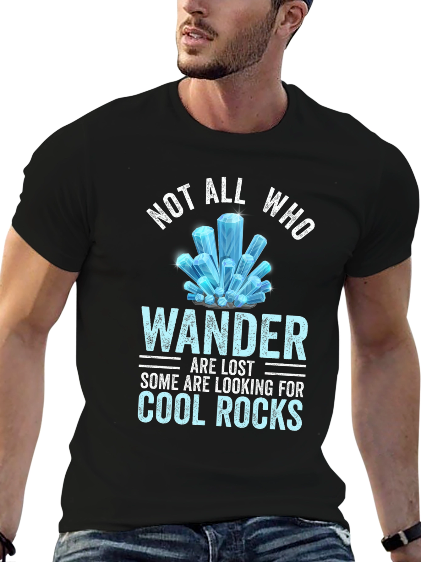 Not All Who Wander Cool Rocks Tee