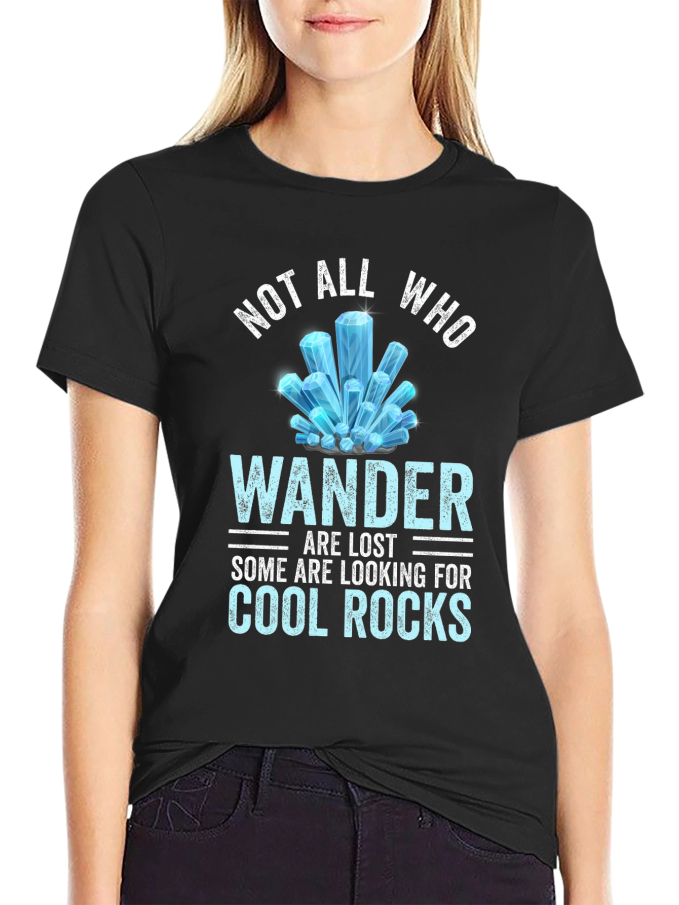 Not All Who Wander Cool Rocks Tee