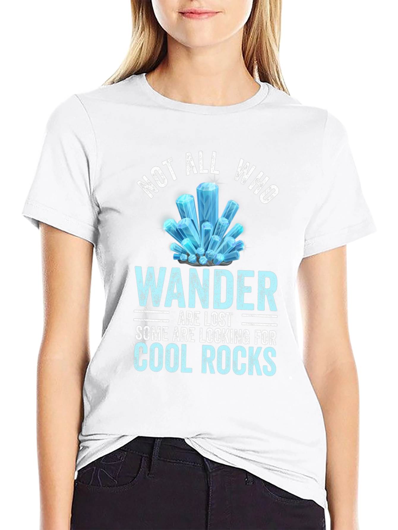 Not All Who Wander Cool Rocks Tee