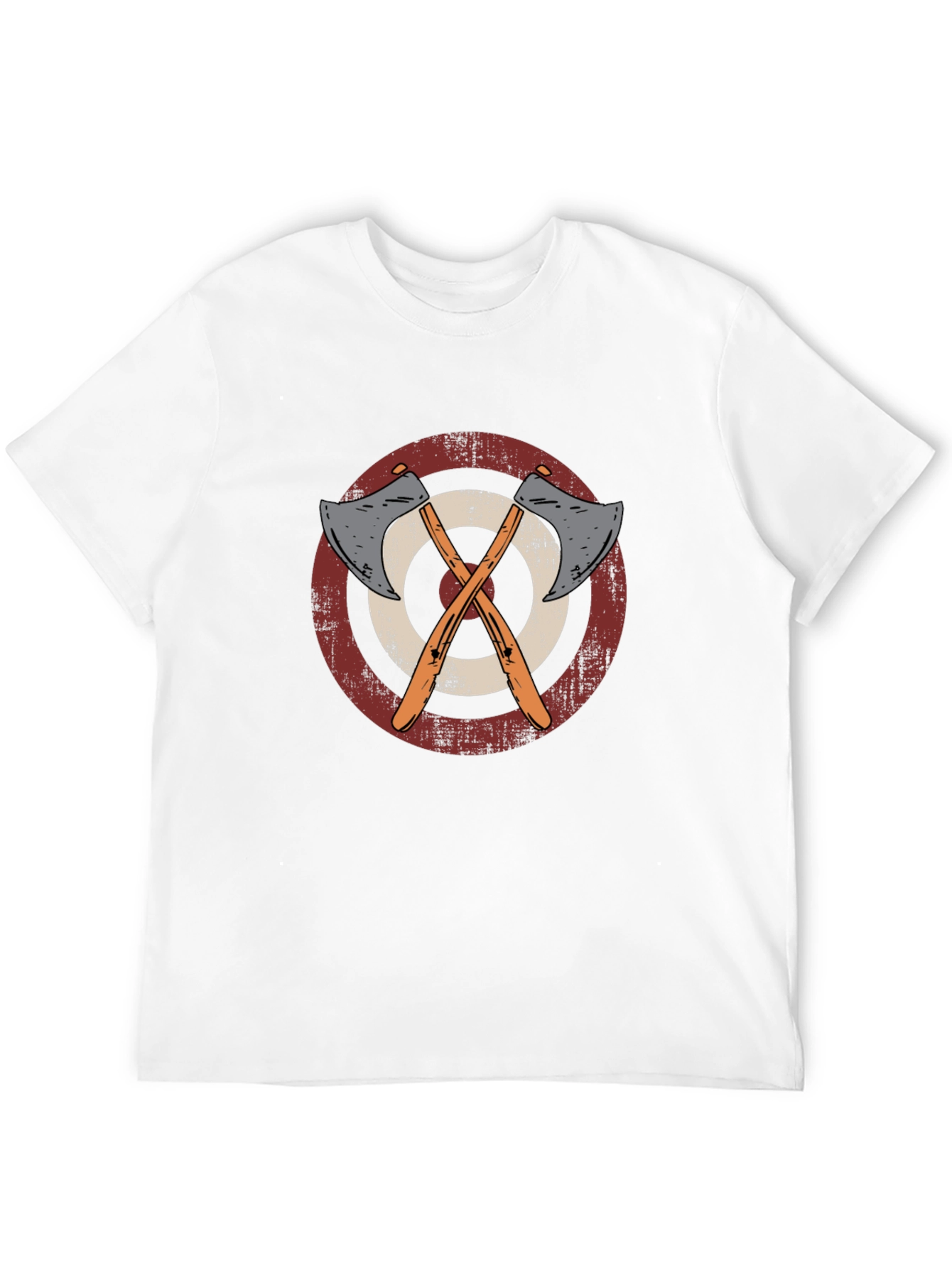Axe Throwing Target Graphic Tee - Black