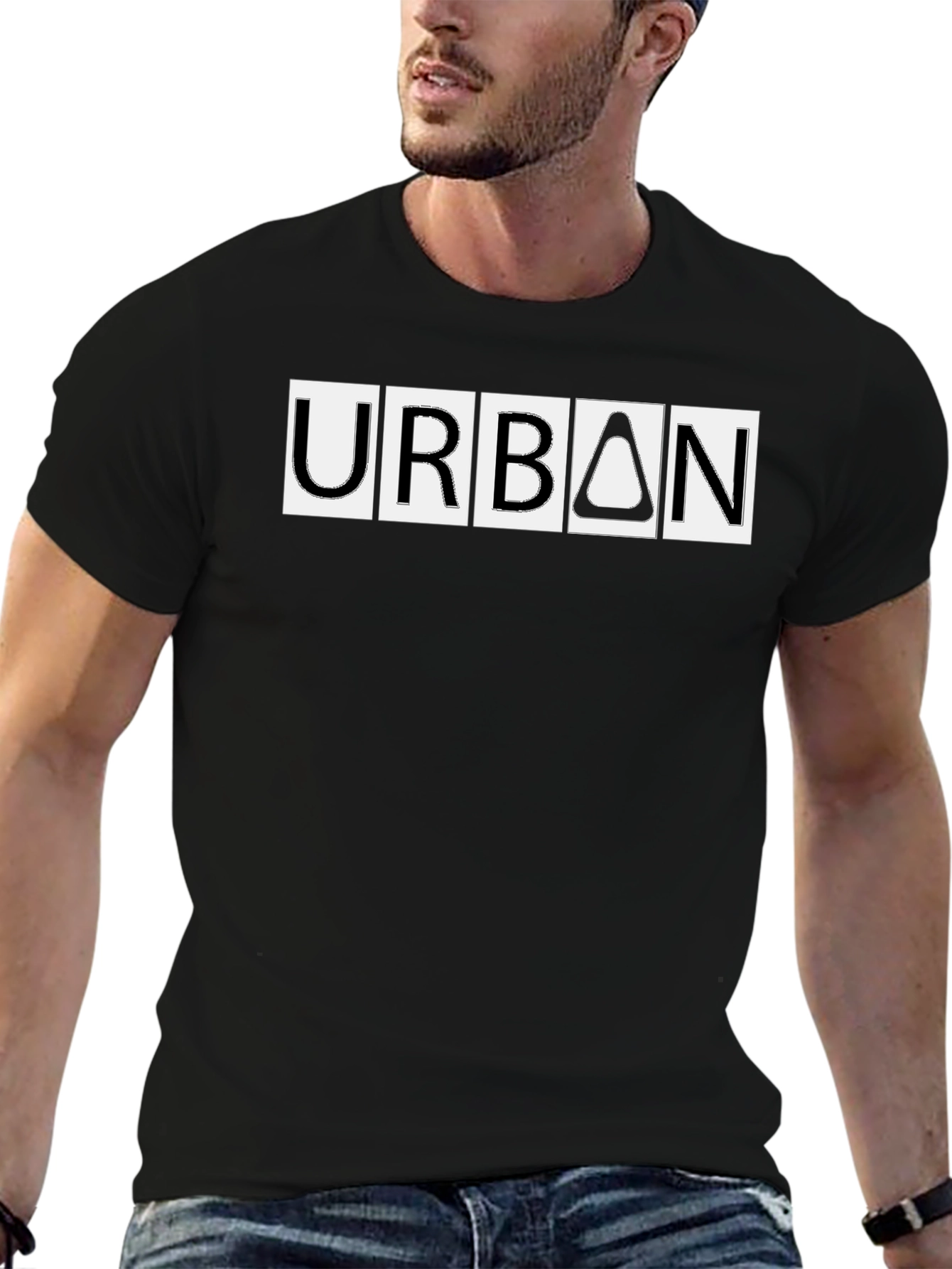Urban Graphic Black T-Shirt - Modern Style