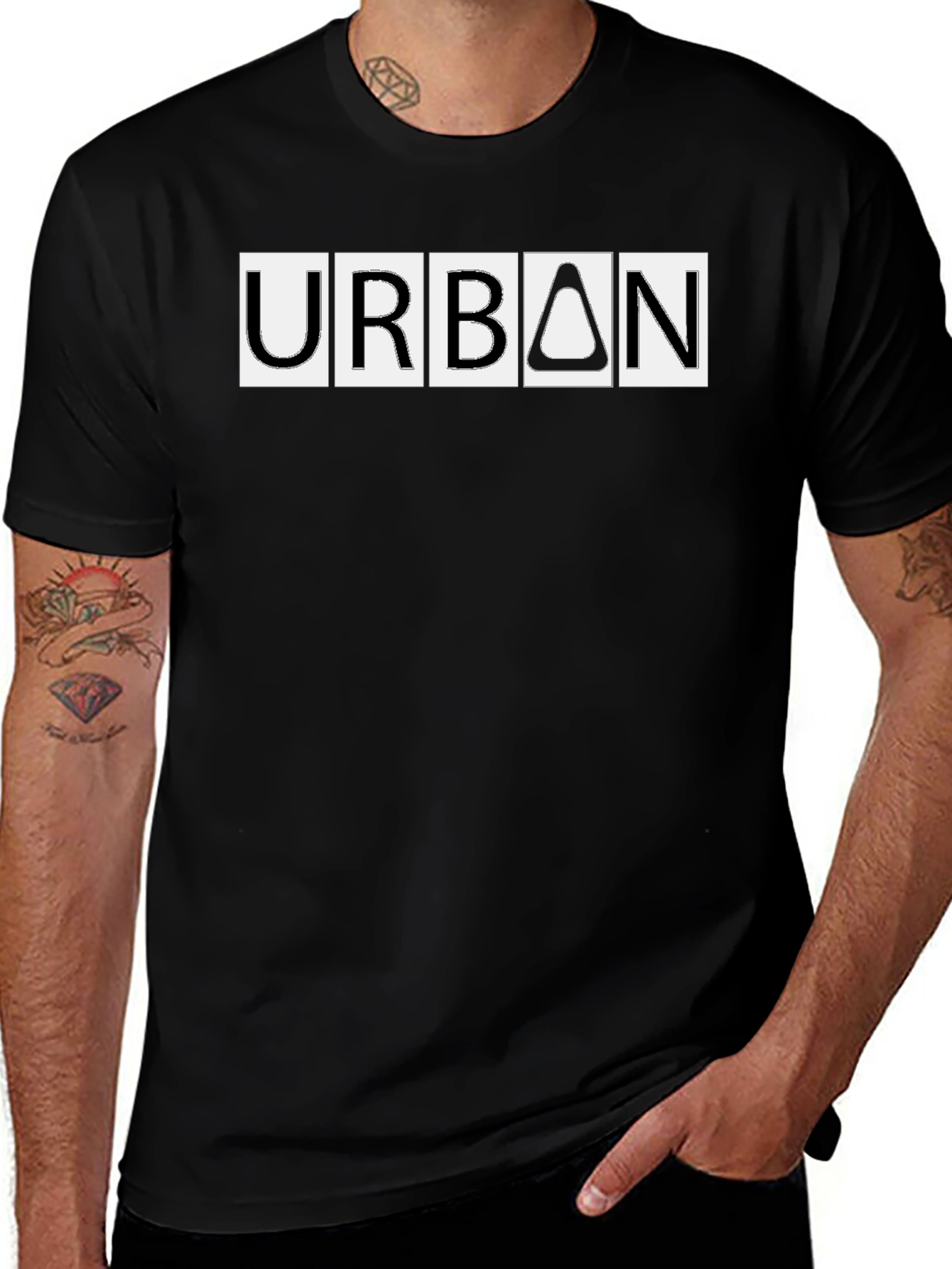 Urban Graphic Black T-Shirt - Modern Style