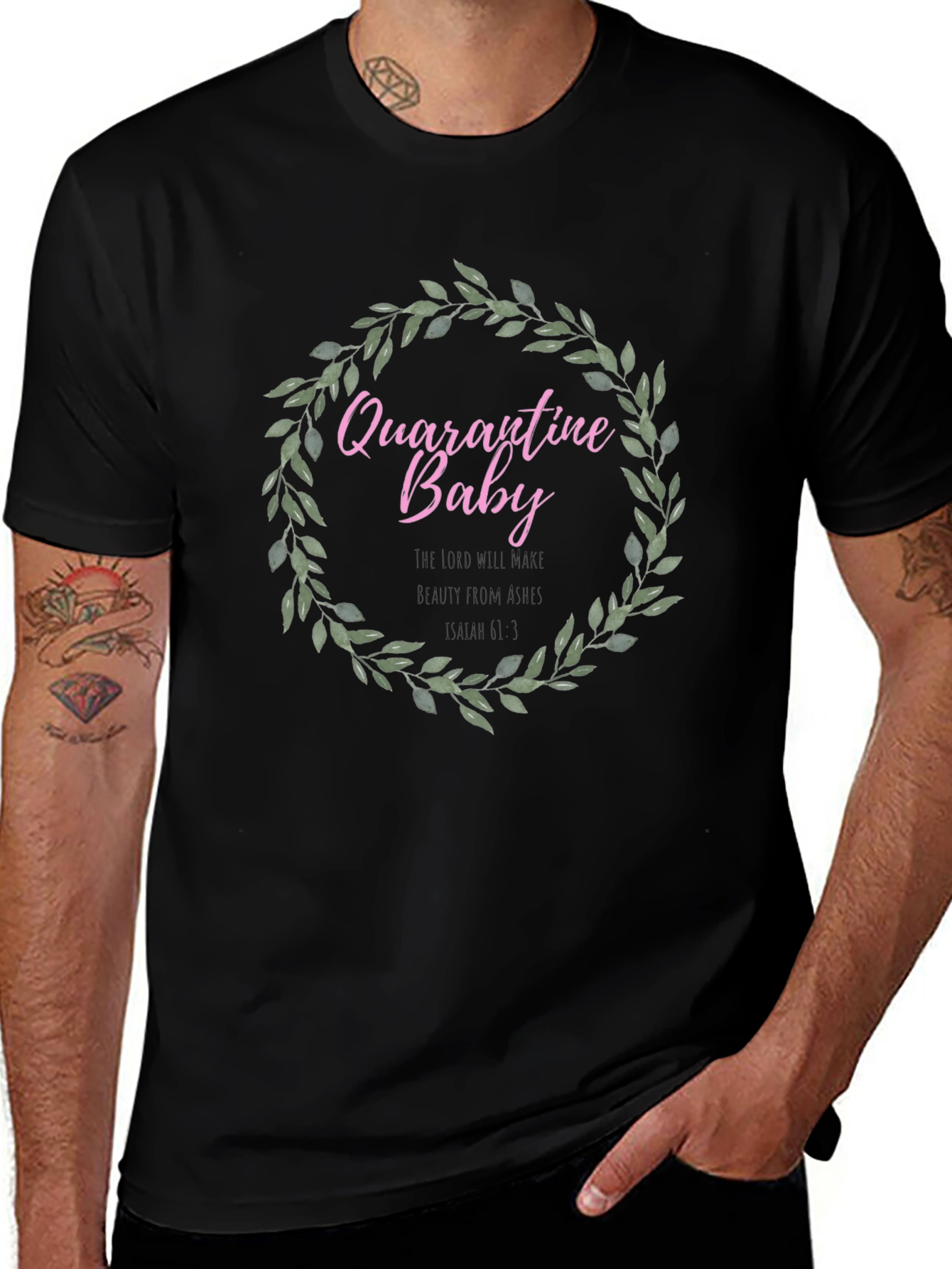 Quarantine Baby Wreath T-Shirt