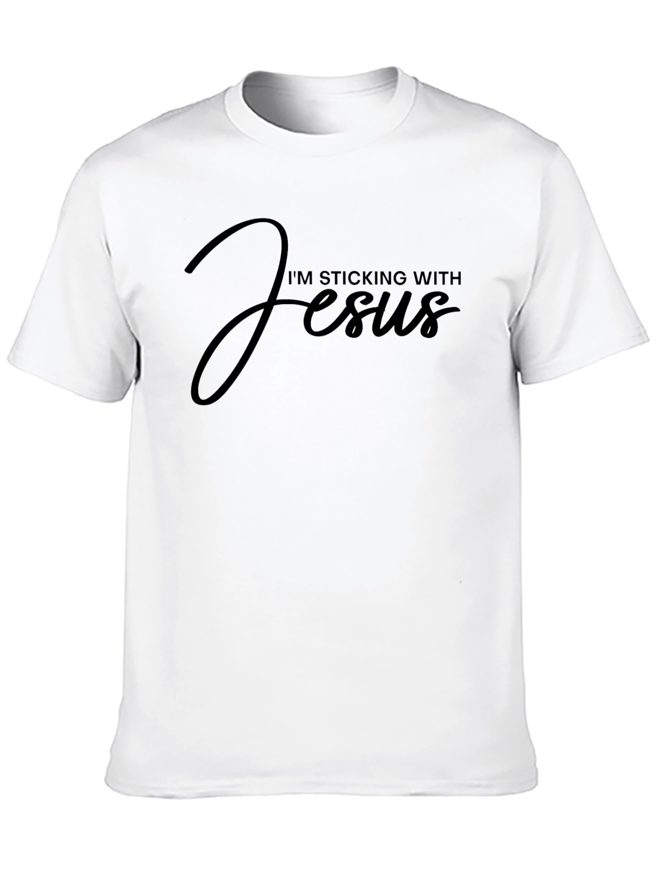 Im Sticking With Jesus Black T-Shirt