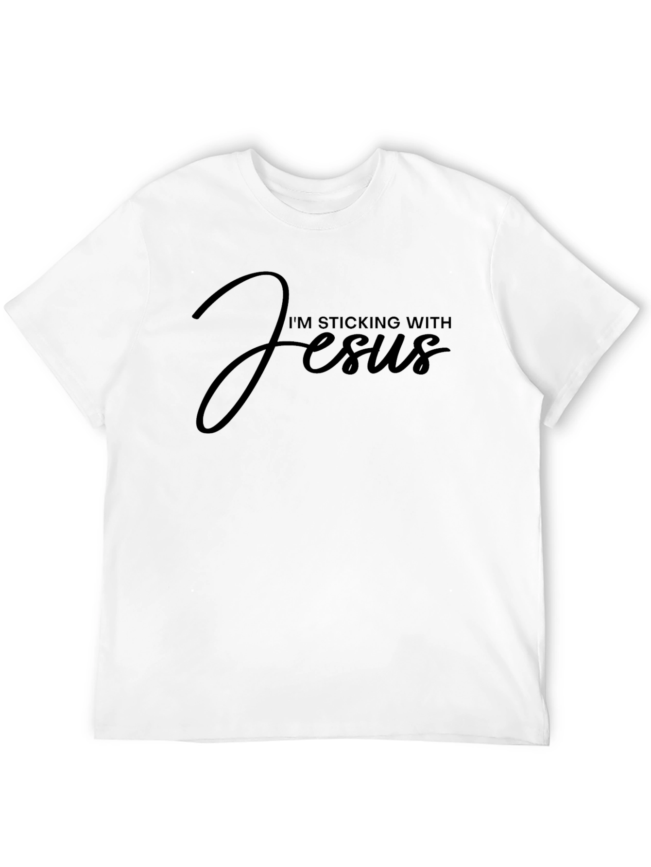 Im Sticking With Jesus Black T-Shirt