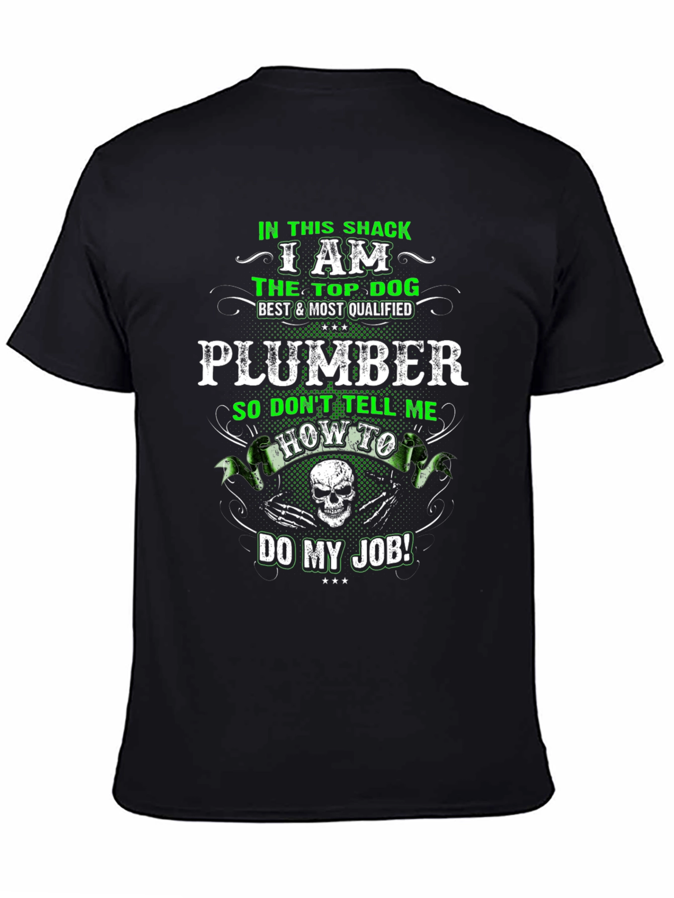 Plumber Top Dog Graphic T-Shirt