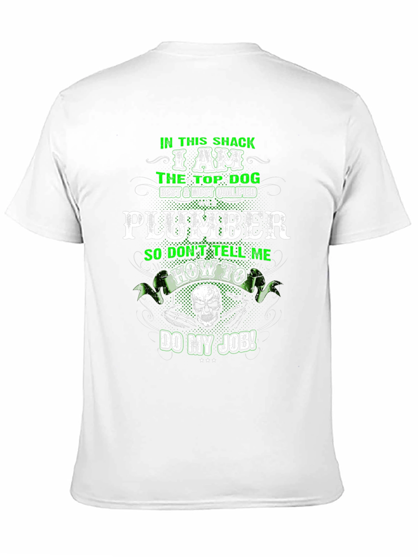 Plumber Top Dog Graphic T-Shirt