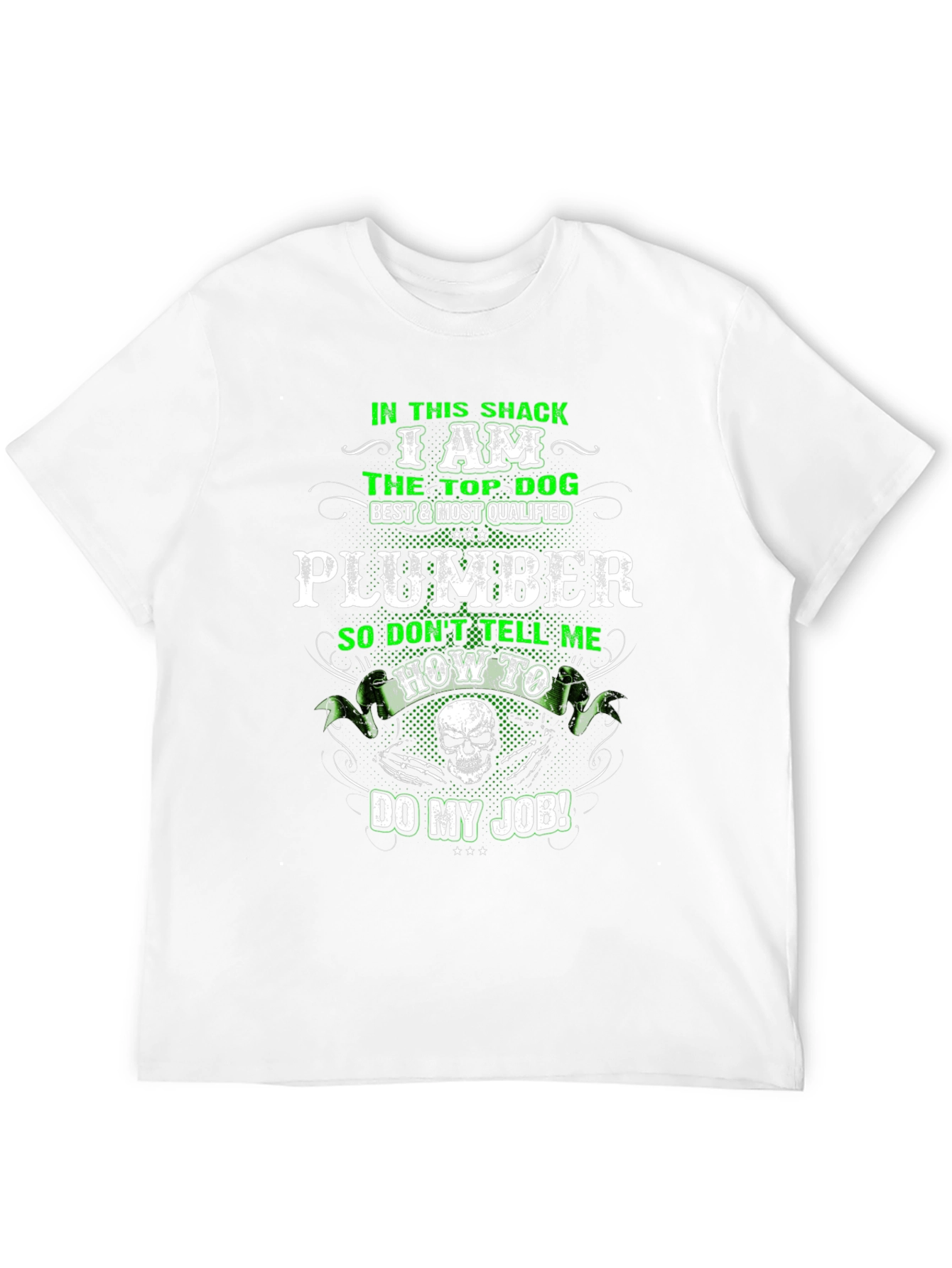 Plumber Top Dog Graphic T-Shirt