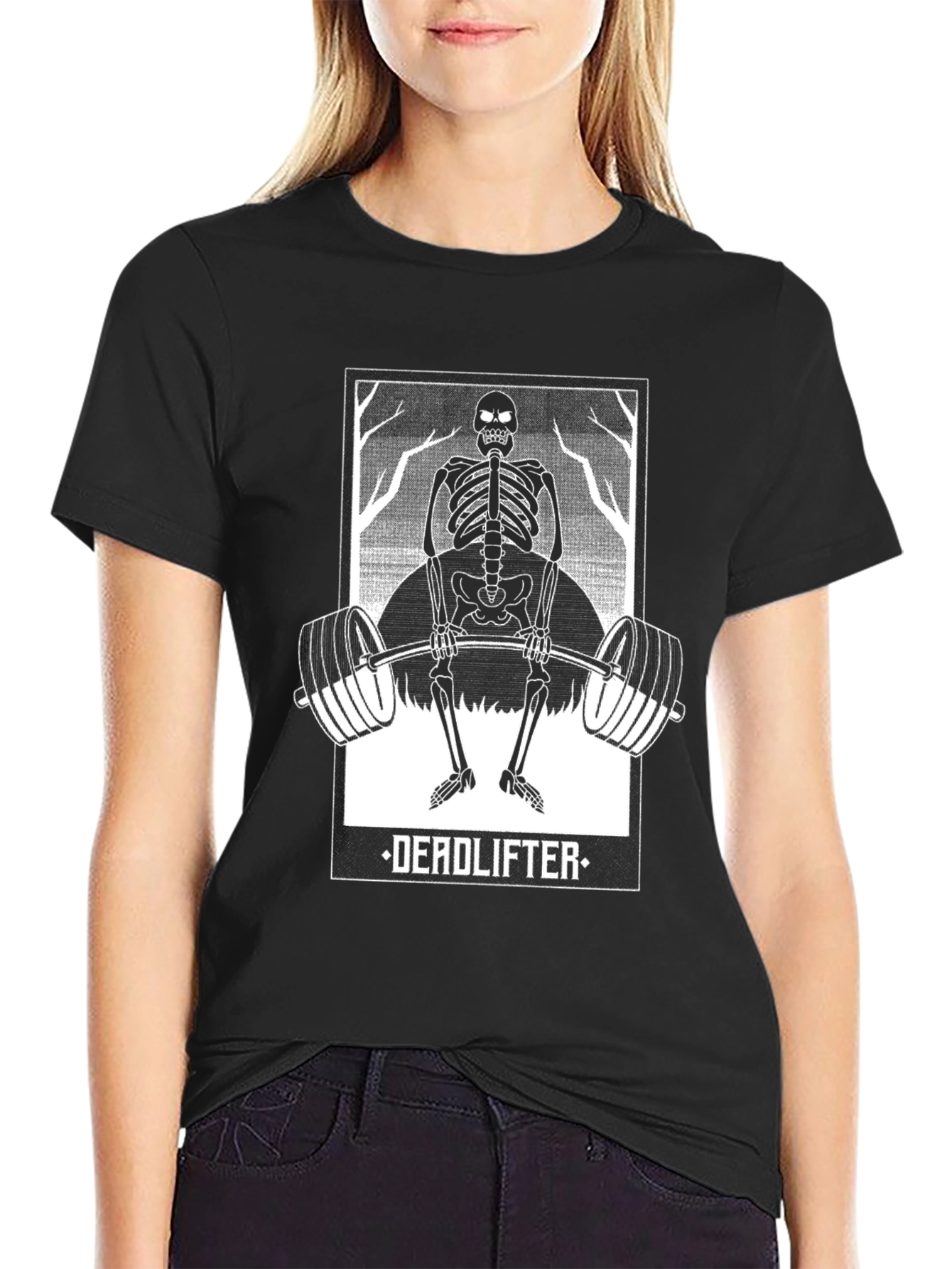 Deadlifter Skeleton Graphic Tee
