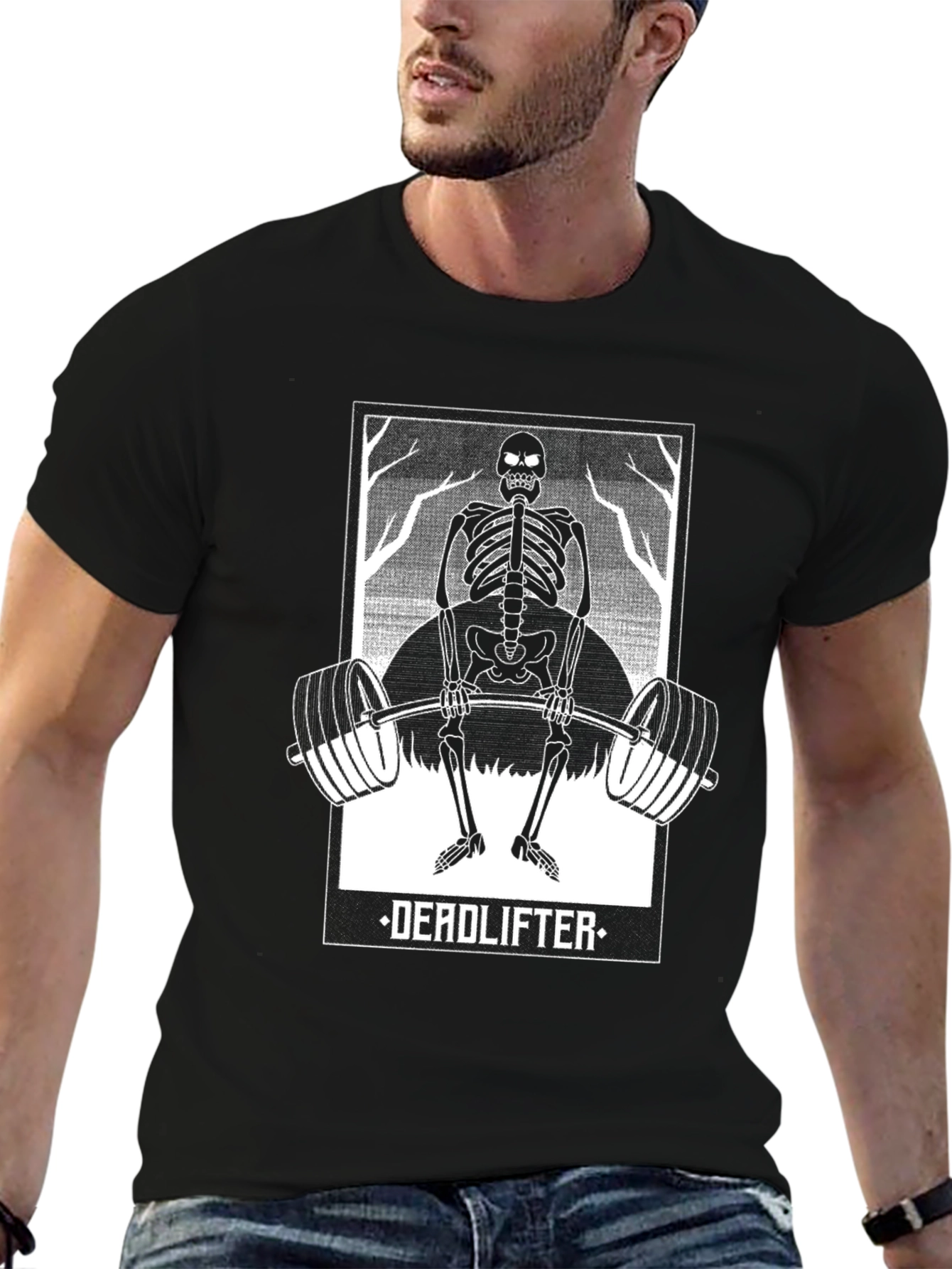 Deadlifter Skeleton Graphic Tee