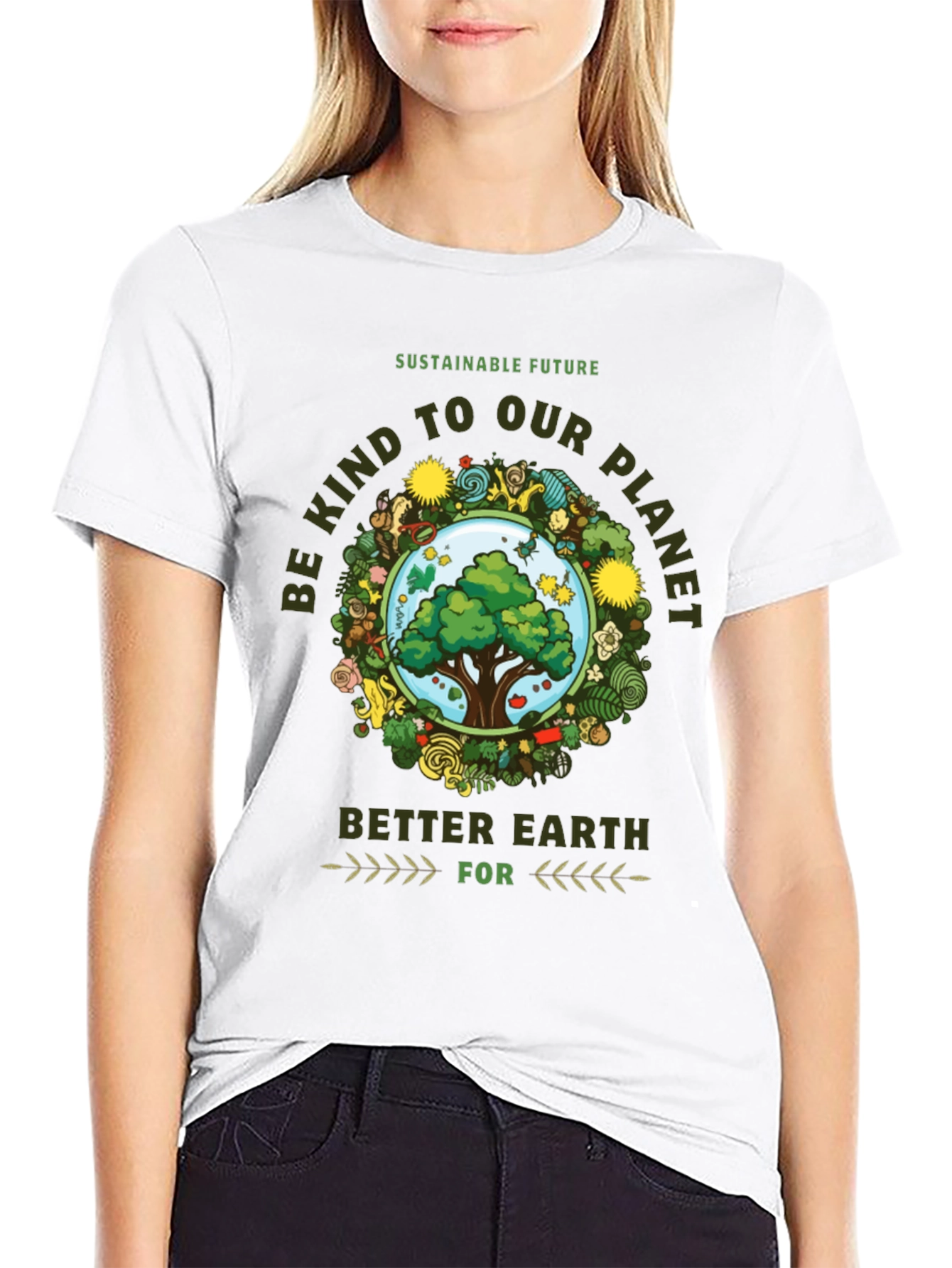Eco-Friendly Graphic Tee - Sustainable Future